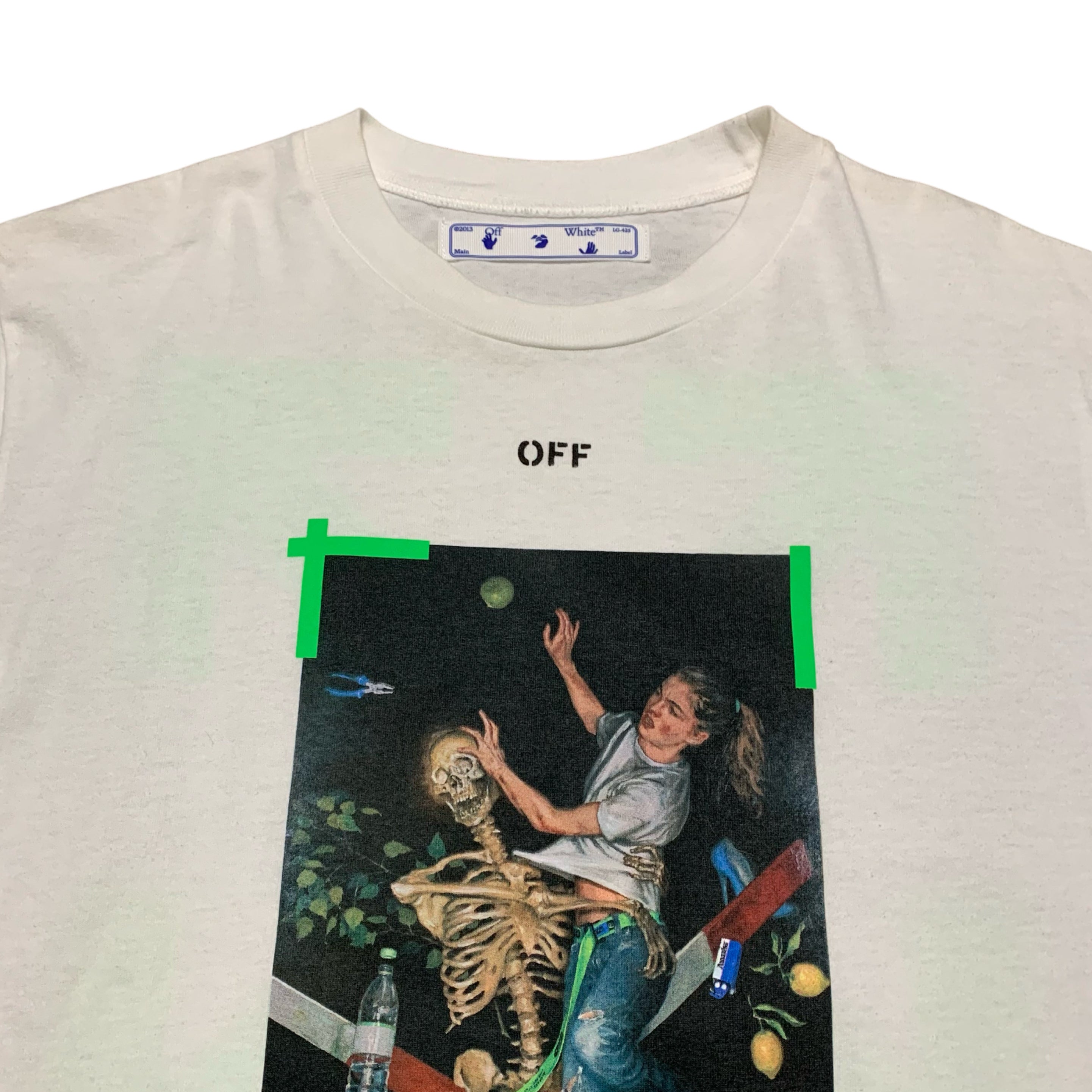 Off White Medium Medium Pascal Arrows White Tee Virgil Abloh