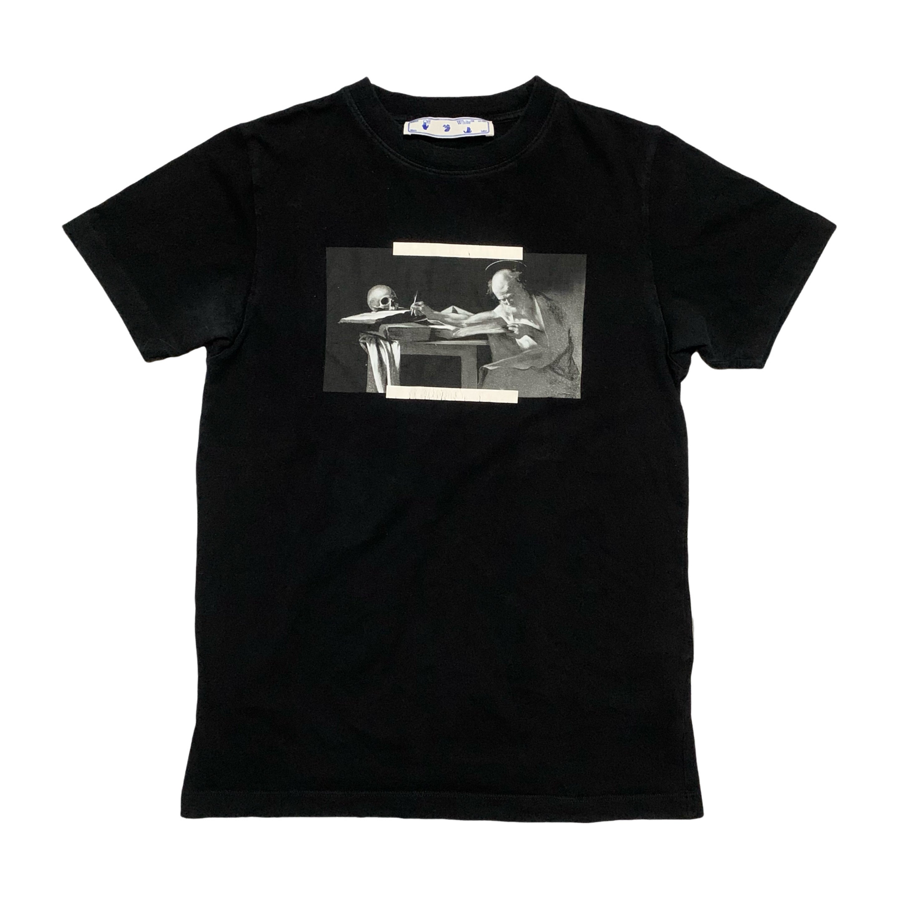 Off White Small Caravaggio Painting Black Tee Virgil Abloh