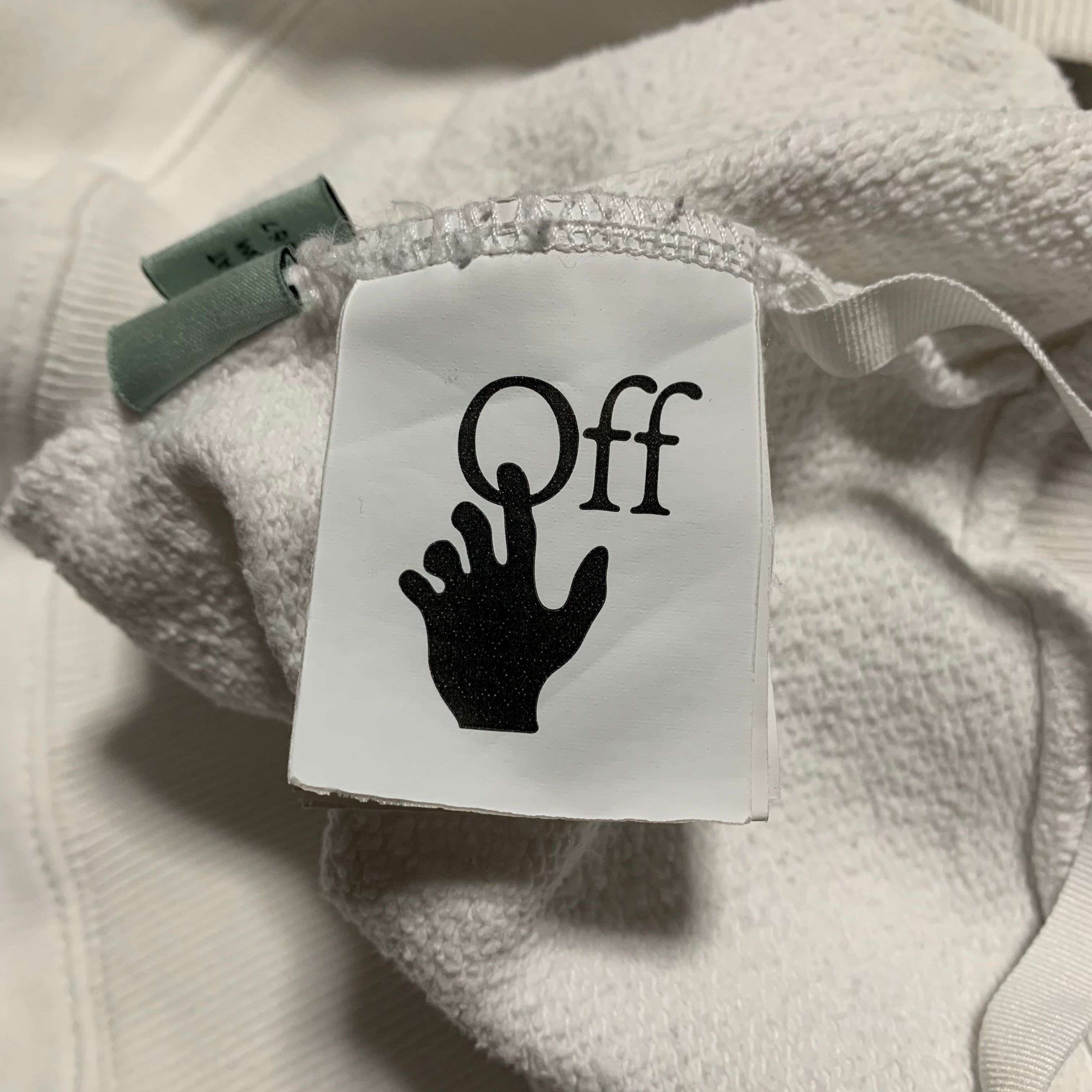 Off White Medium Caravaggio Arrows White Hoodie Virgil Abloh