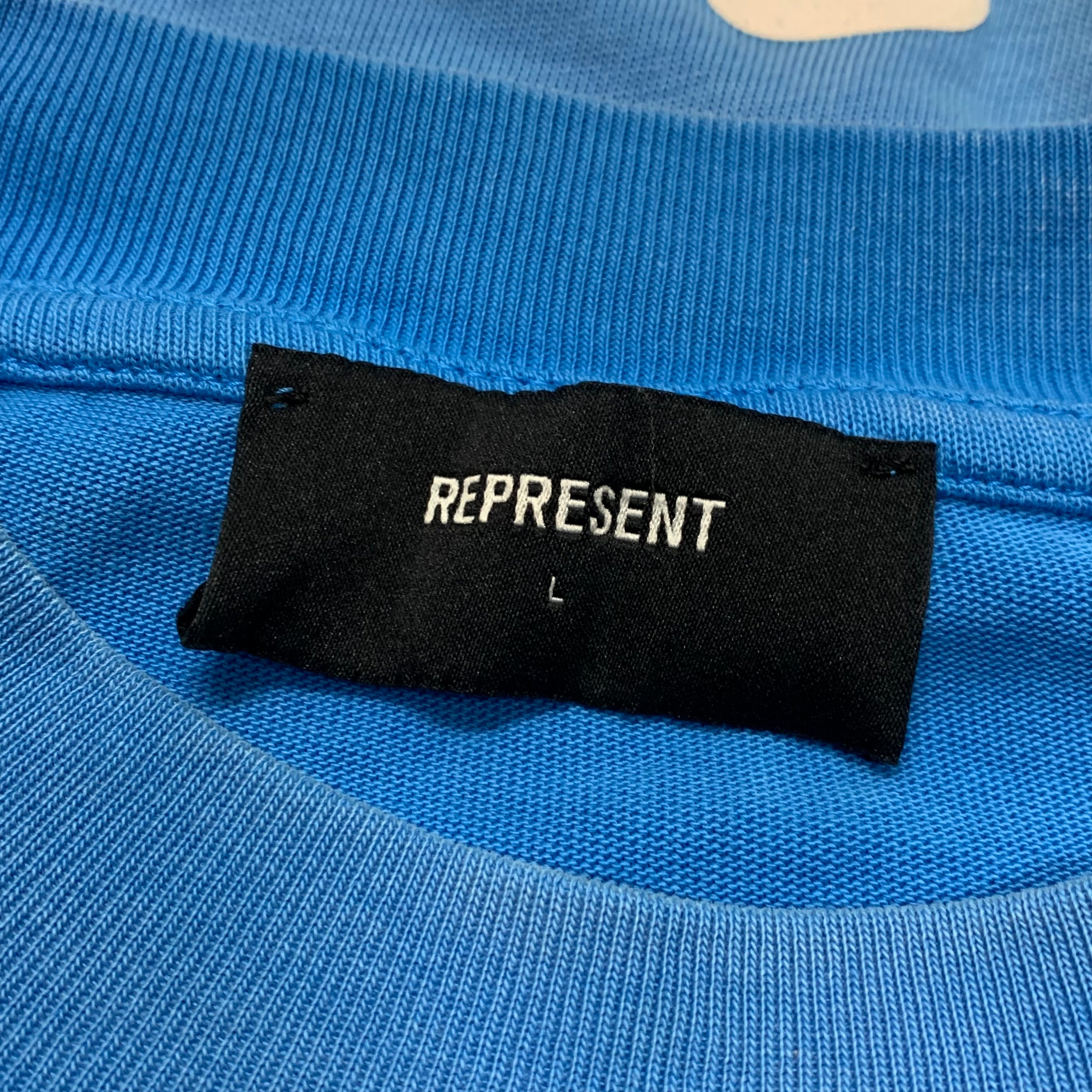 Represent Large Tee Godspeed Graphic Blue T-Shirt (Sample)