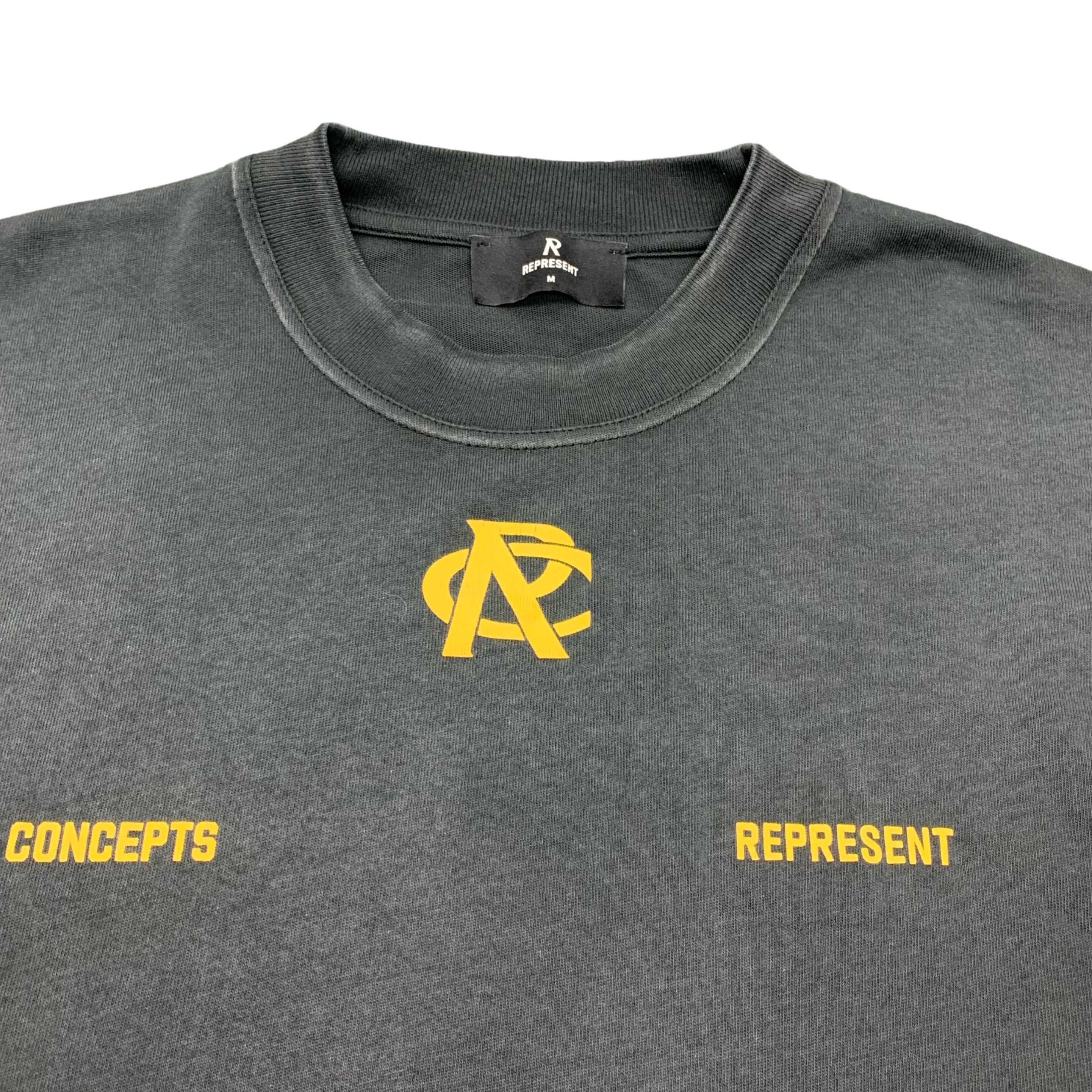 Represent Medium Tee Concepts League Championships Stained Black T-Shirt (Sample)