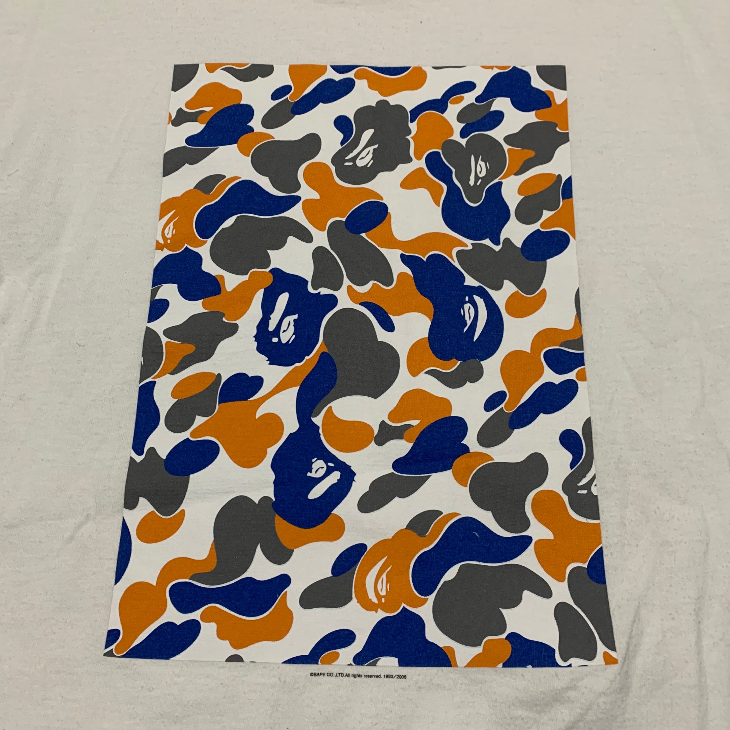 Bape Large Maebashi City Camo White Tee A Bathing Ape 2006
