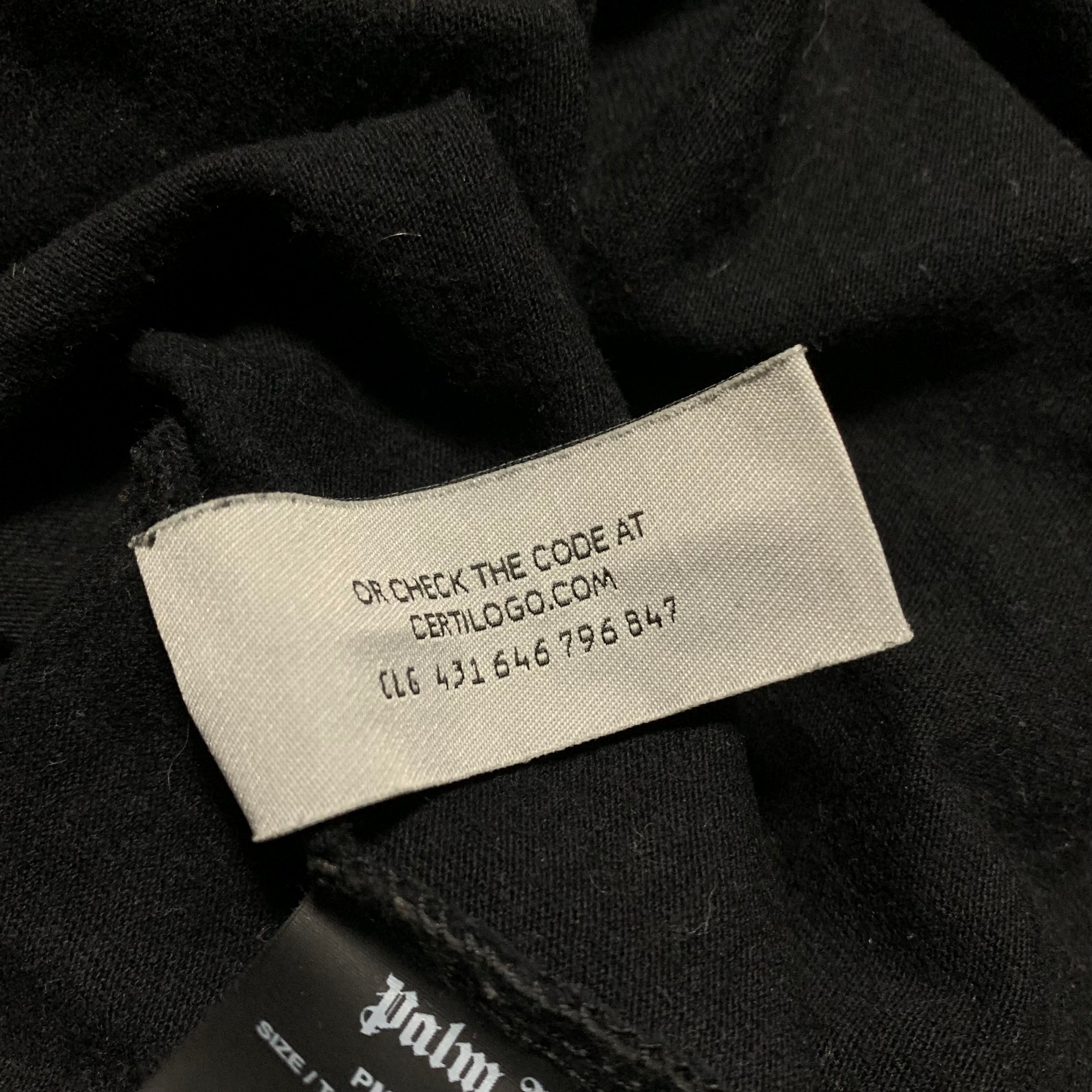 Palm Angels Small London Sprayed Black Tee