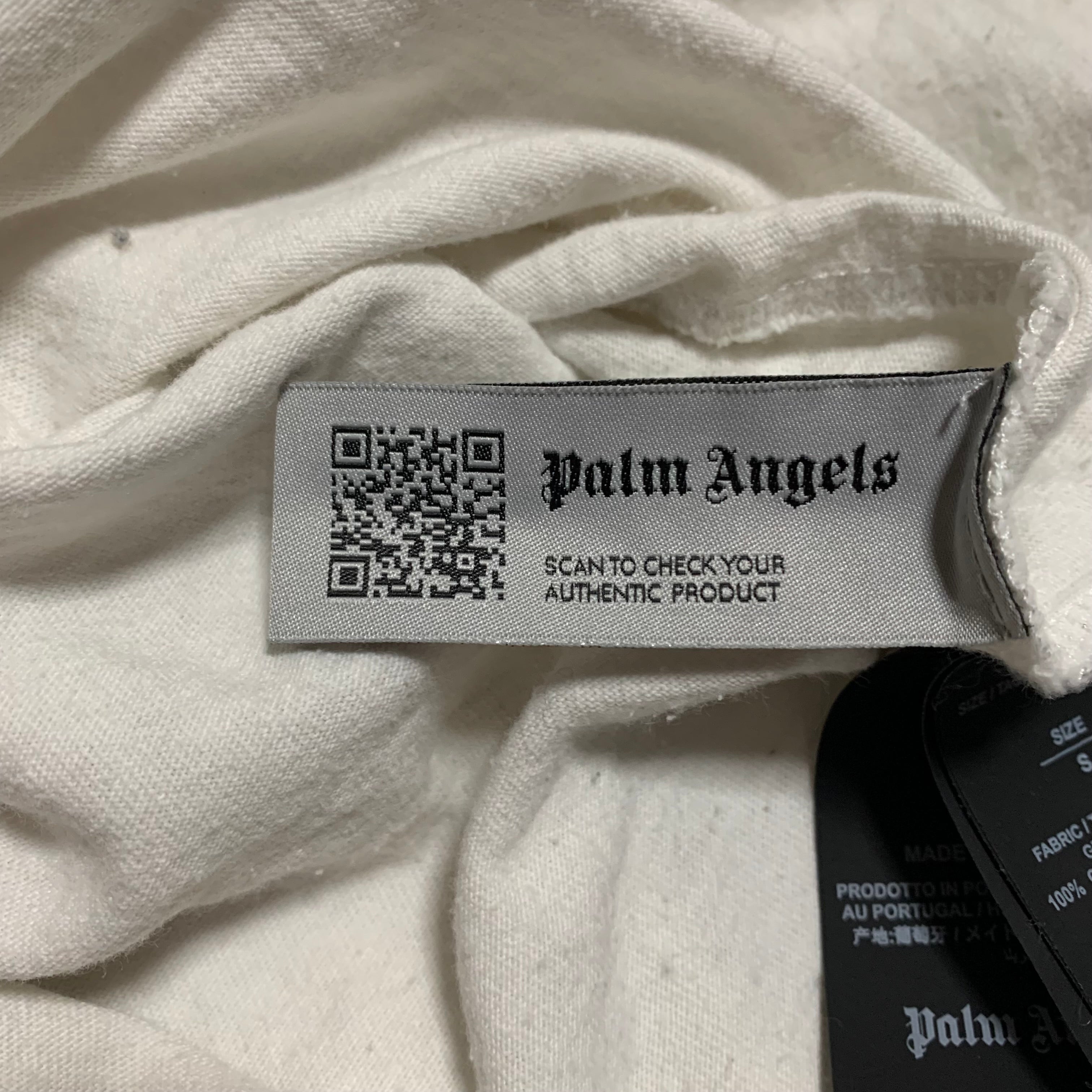 Palm Angels Small Palm Tree Graphic White Tee