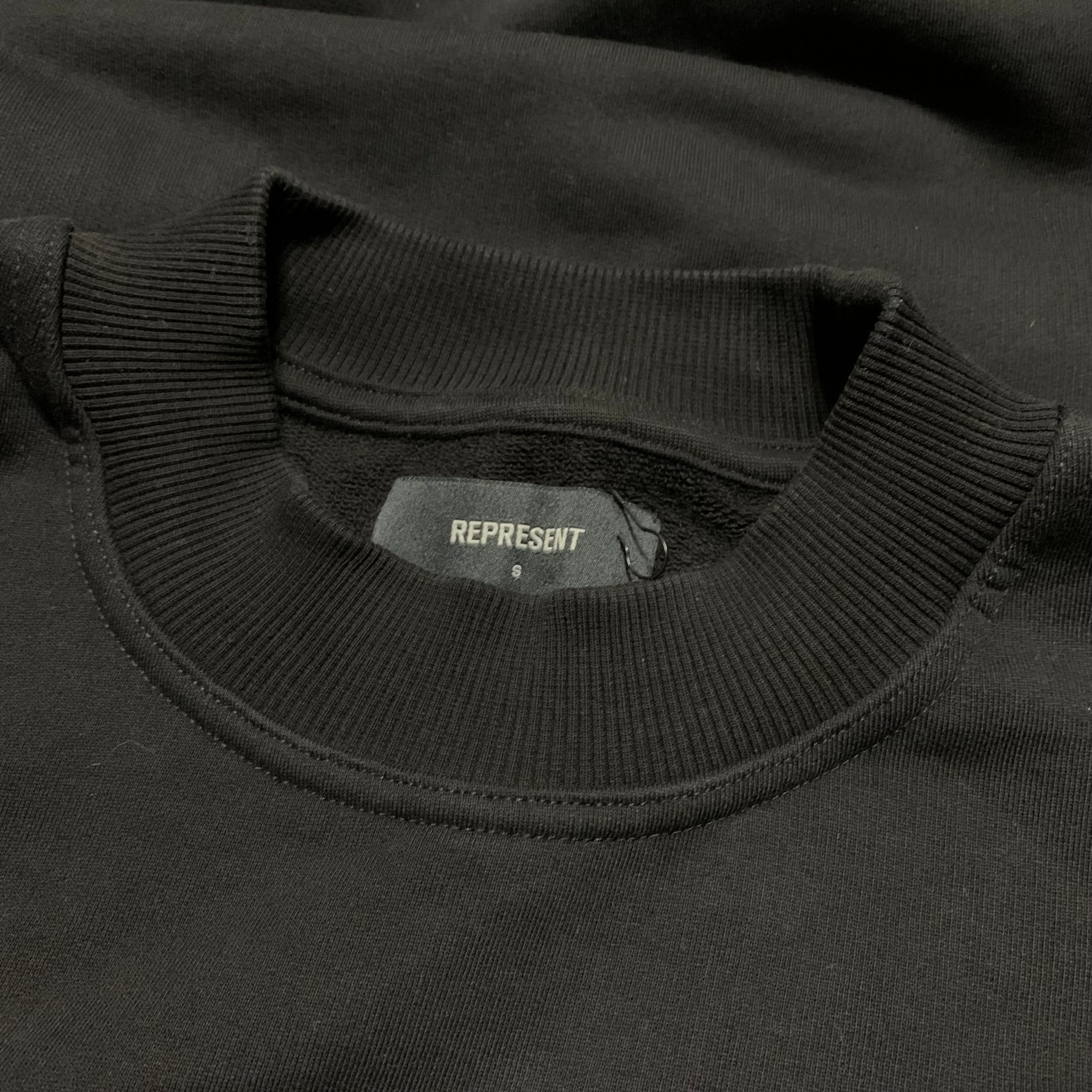Represent Small Owners Club Angel Black Sweater Sweatshirt Crewneck