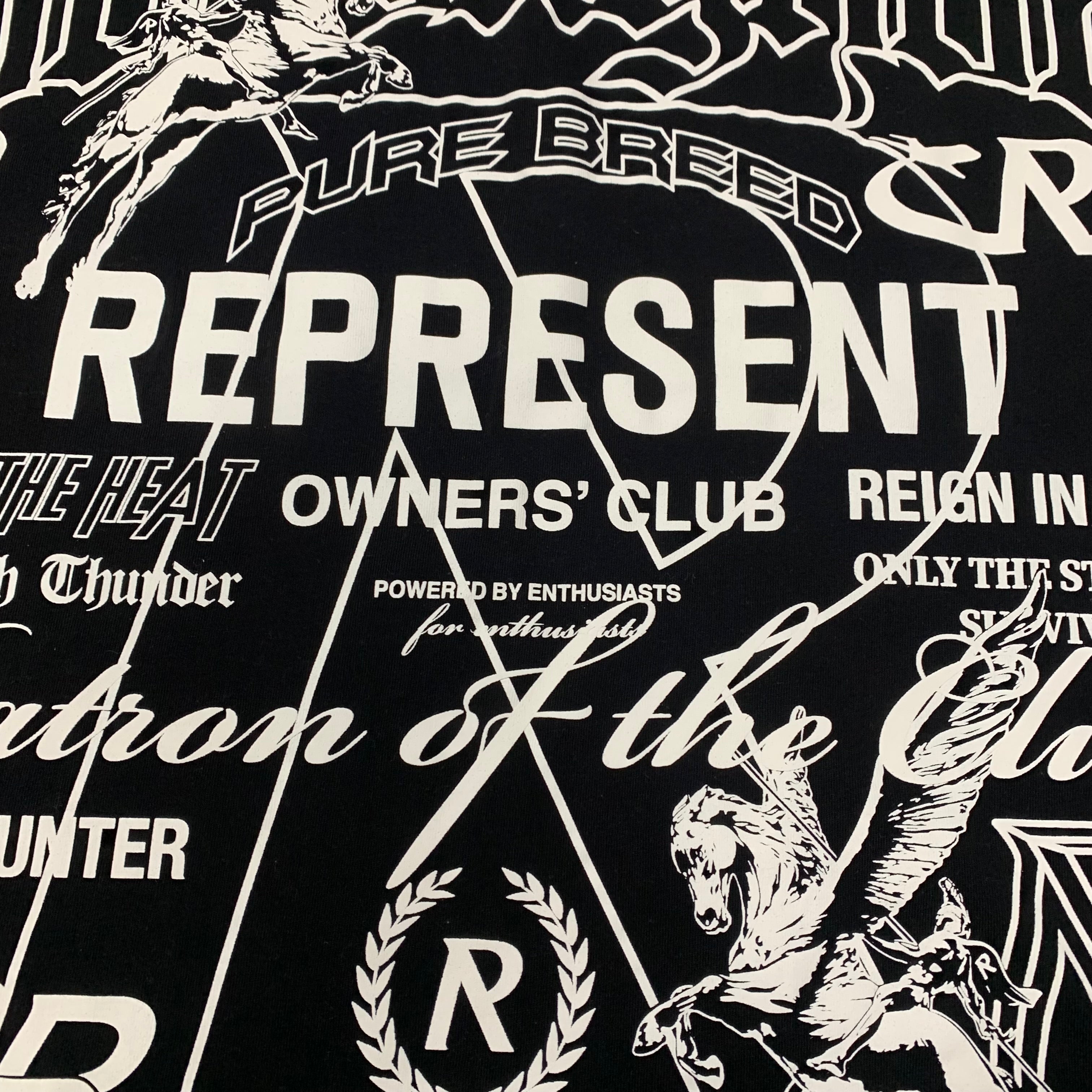 Represent Medium Tee Icon Collection Jet Black T-Shirt
