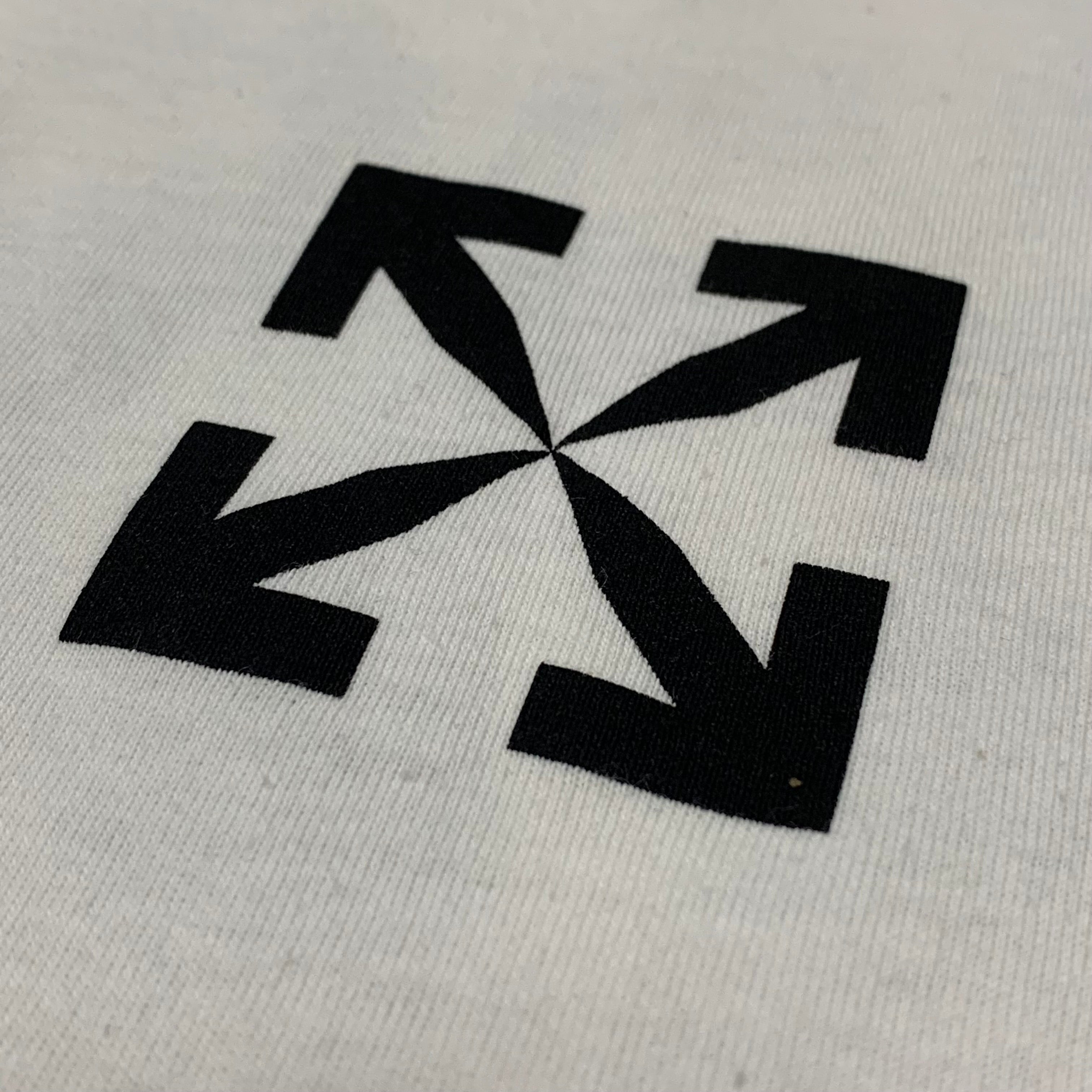 Off White Small Tee Liquid Arrows White T-Shirt Virgil Abloh