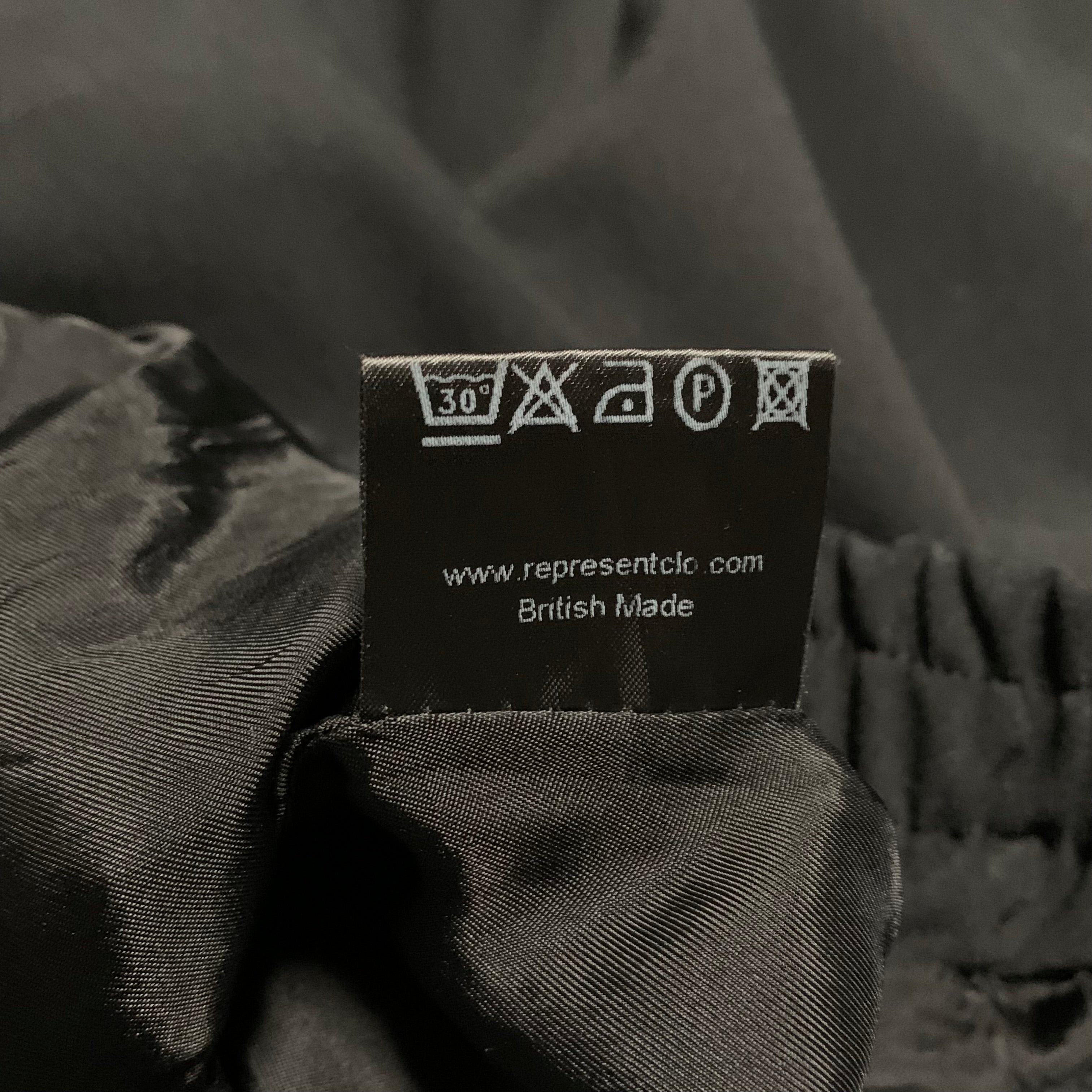 Represent Small Jacket GB Flag Black Track Jacket British Made