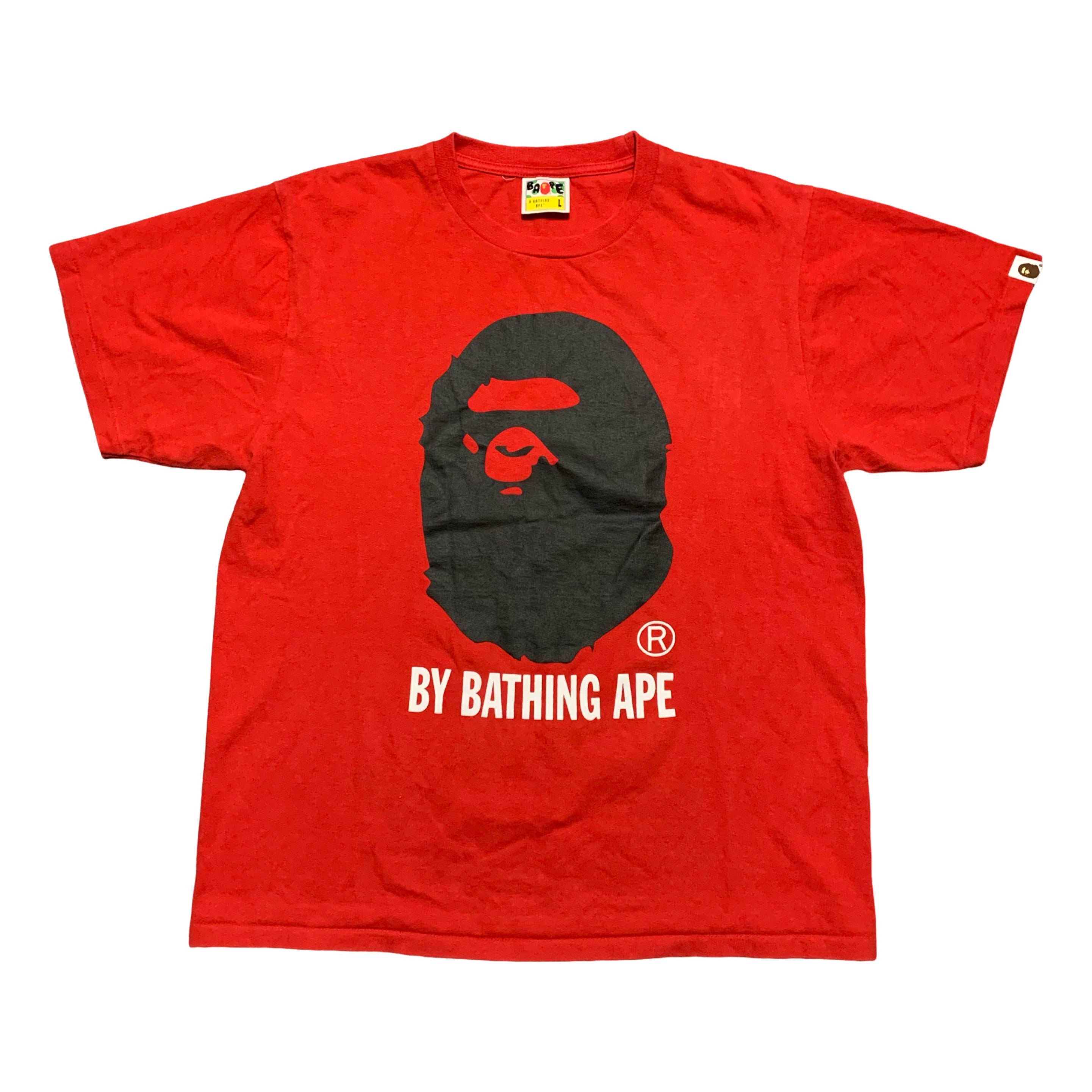 Bape Large By Bathing Ape Red Tee