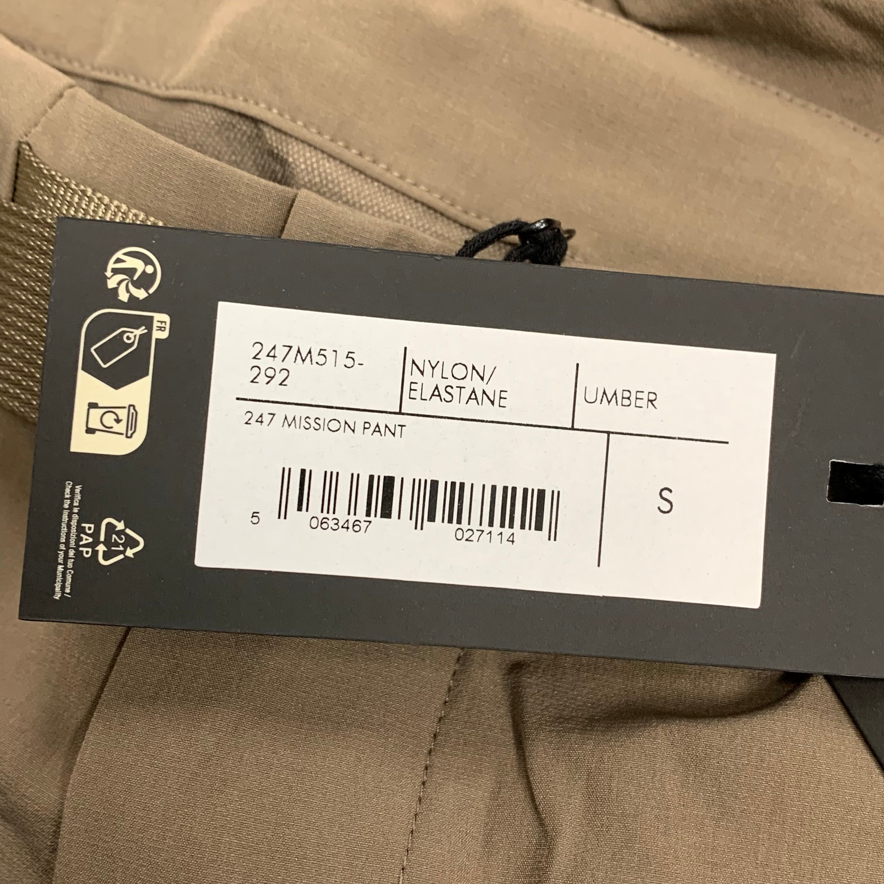 Represent Small Pant 247 Mission Umber Bottoms (RRP £160)