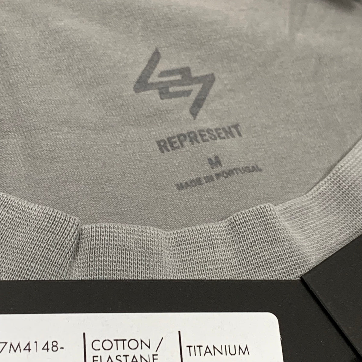 Represent Medium Tee 247 Motion Titanium Grey Oversized T-Shirt