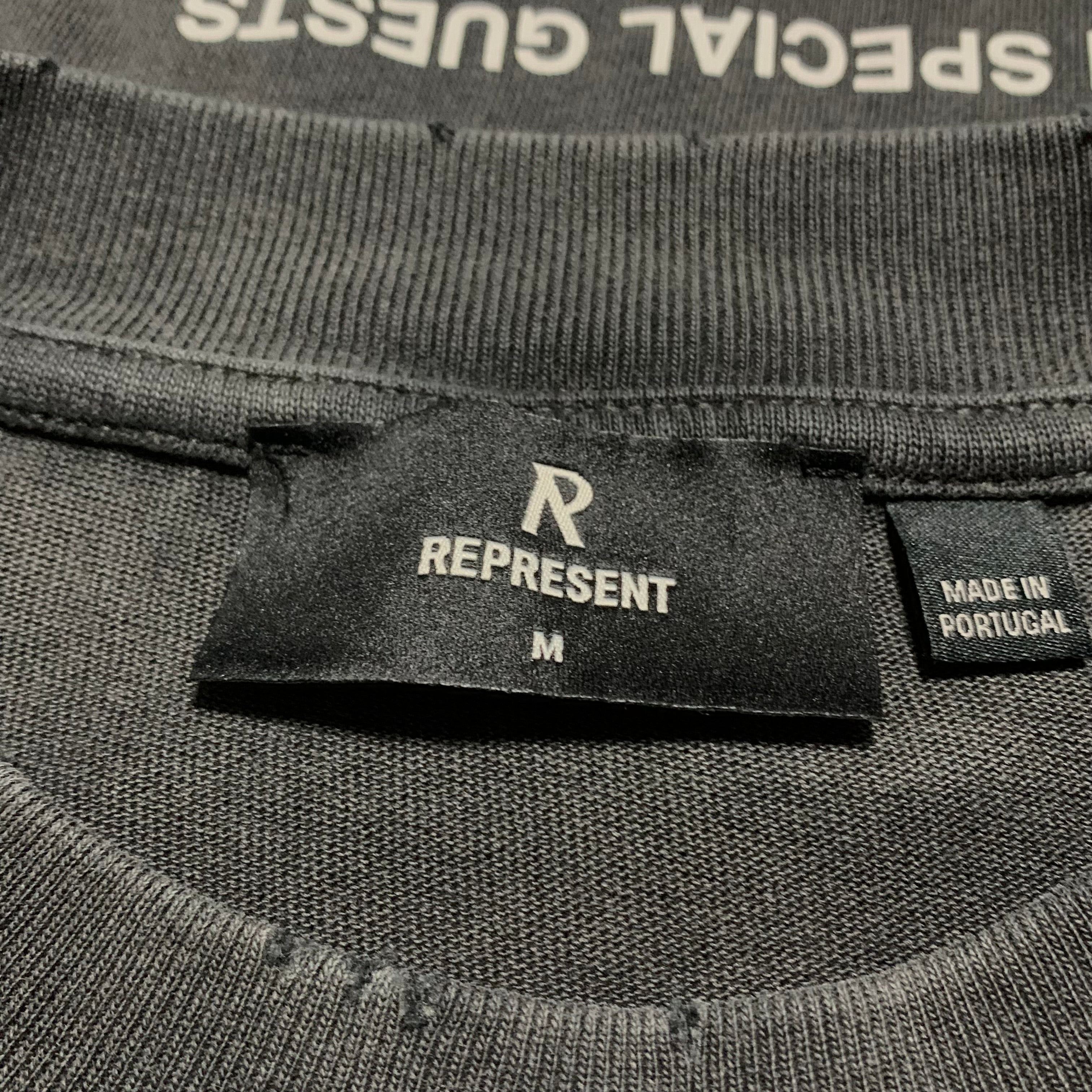 Represent Medium Marais Great Ocean Vintage Black Tee