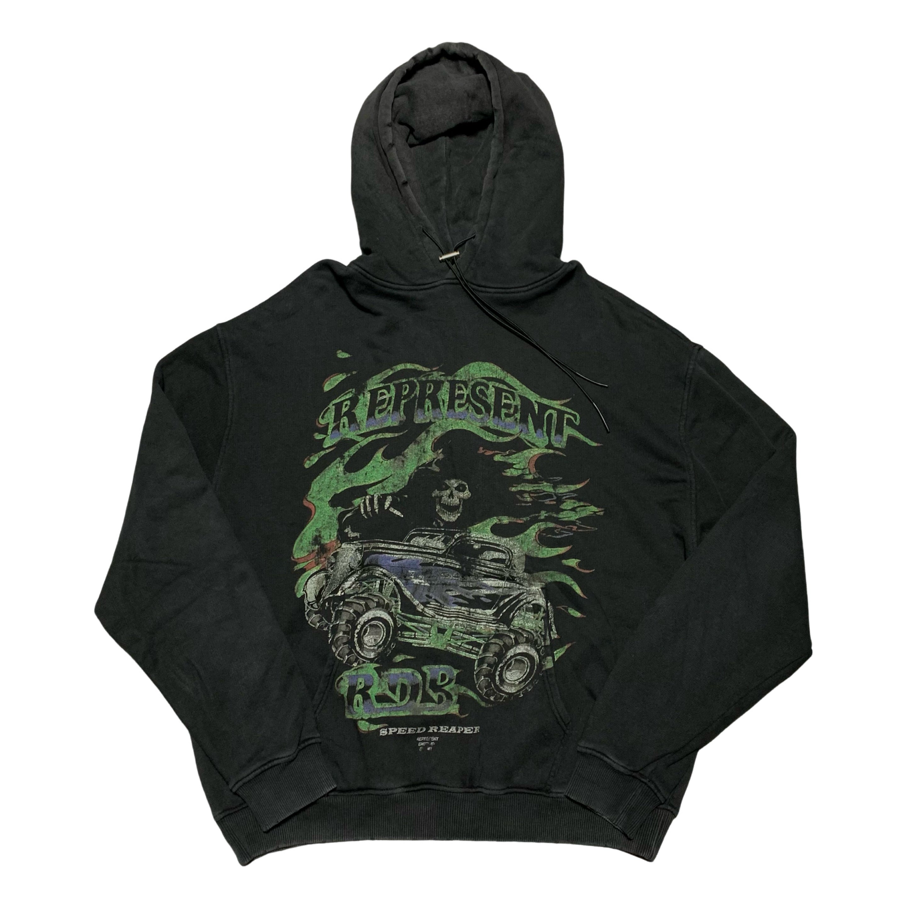 Represent Small Speed Reaper RDB Vintage Black Hoodie
