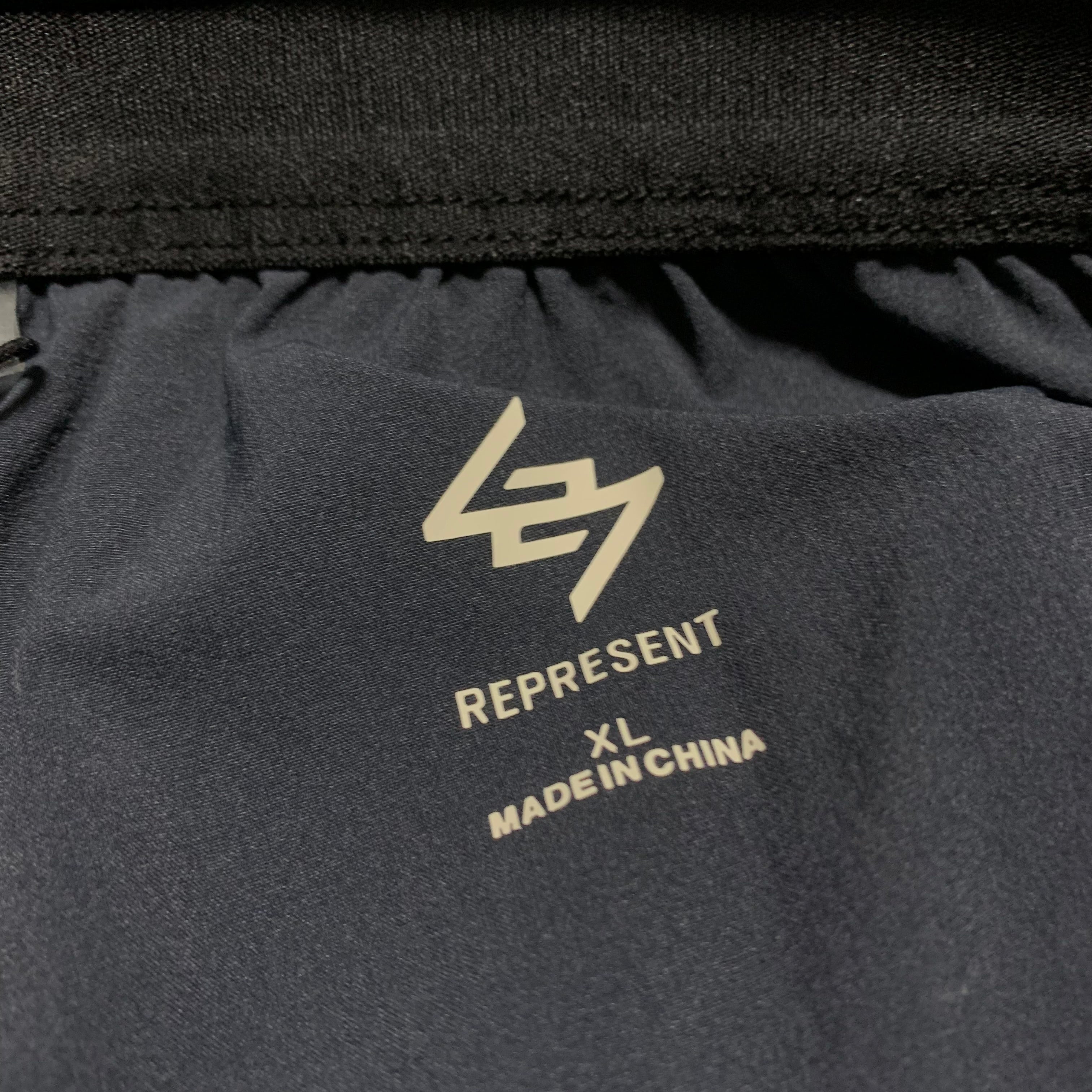 Represent XL Shorts Blue 247 Fused Gym Bottoms