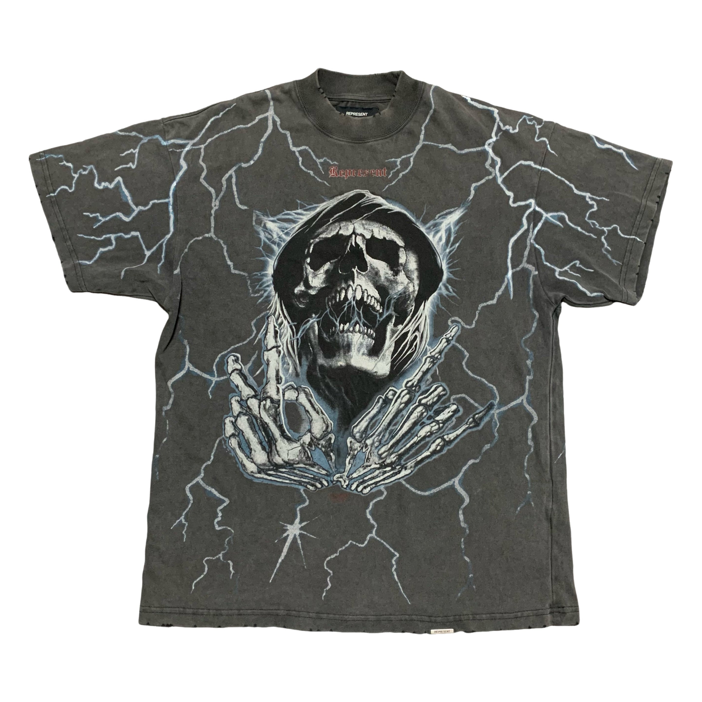 Represent XS Louder Than Hell Vintage Grey Tee