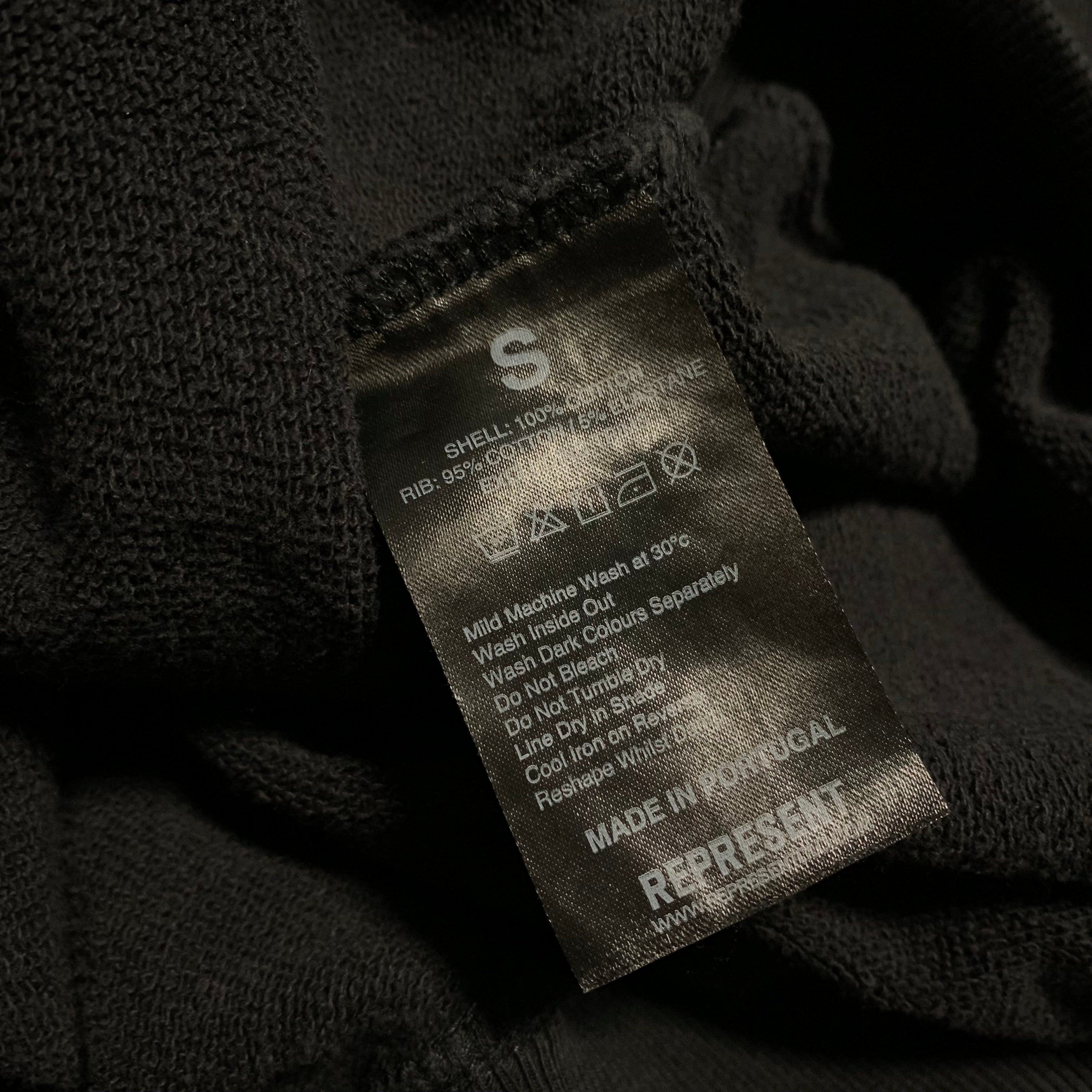 Represent XS Blanks Sweater Vintage Black Sweatshirt Crewneck