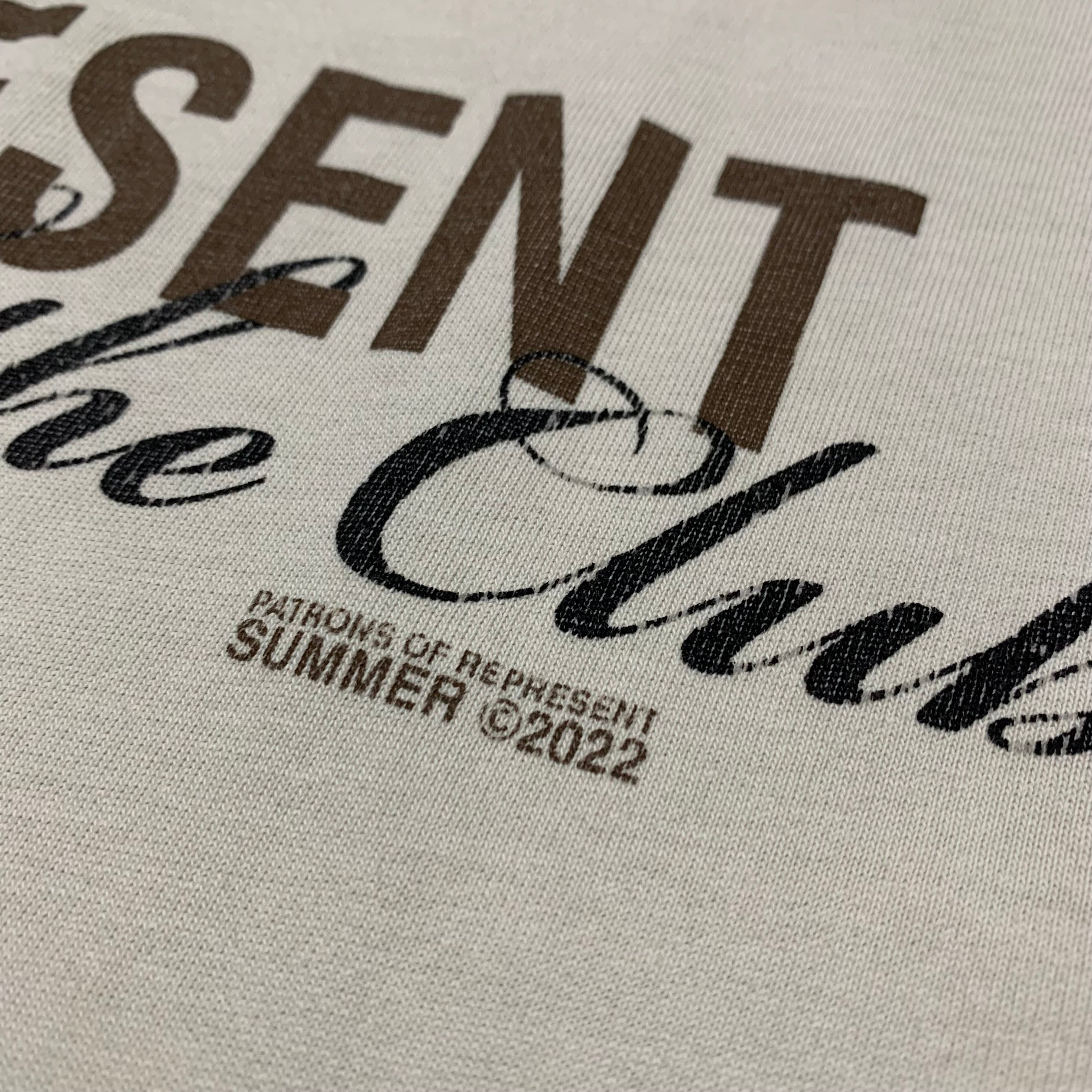Represent Large Patron Of The Club Cream White Tee 2022