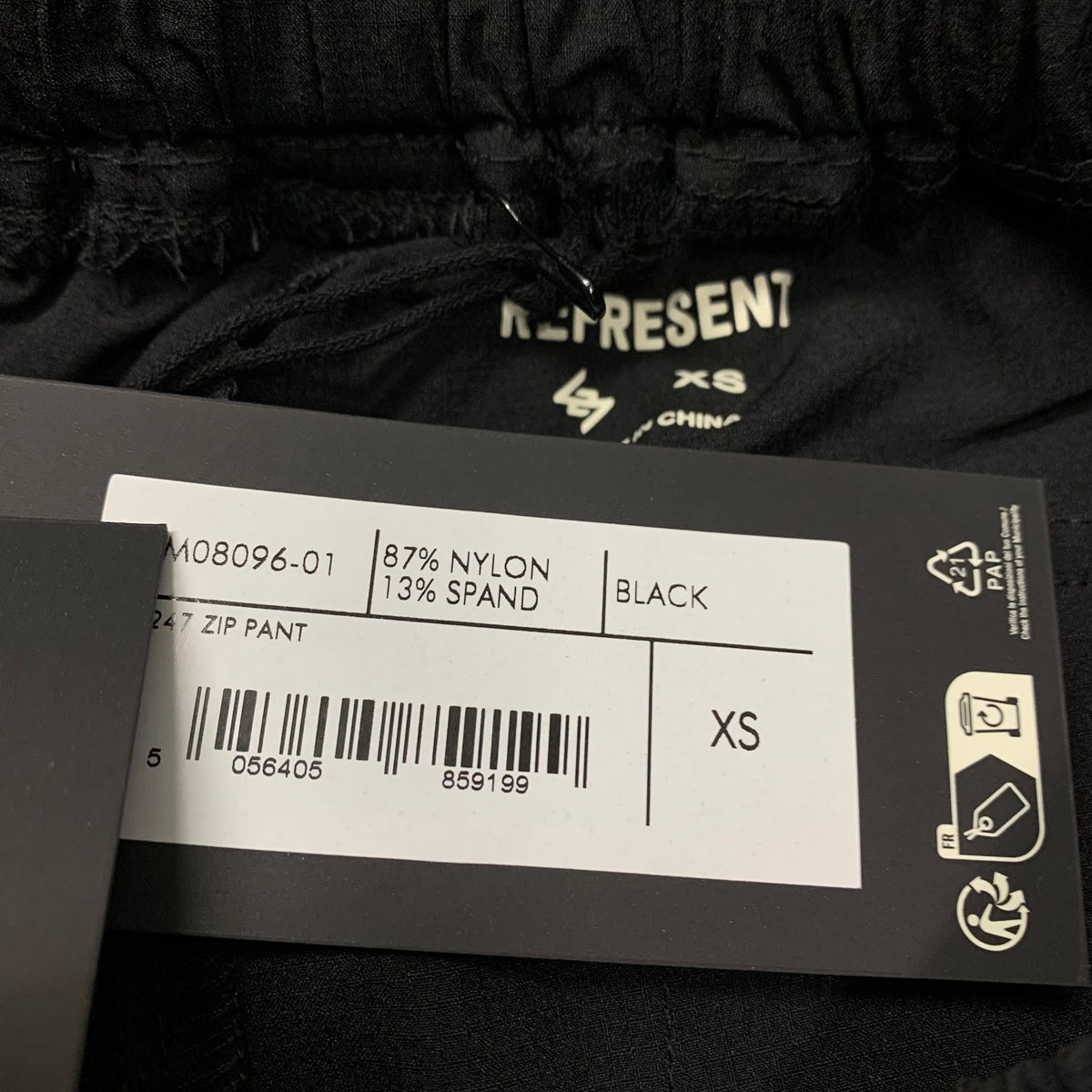 Represent XS Pant 247 Black Track Cargo Bottoms