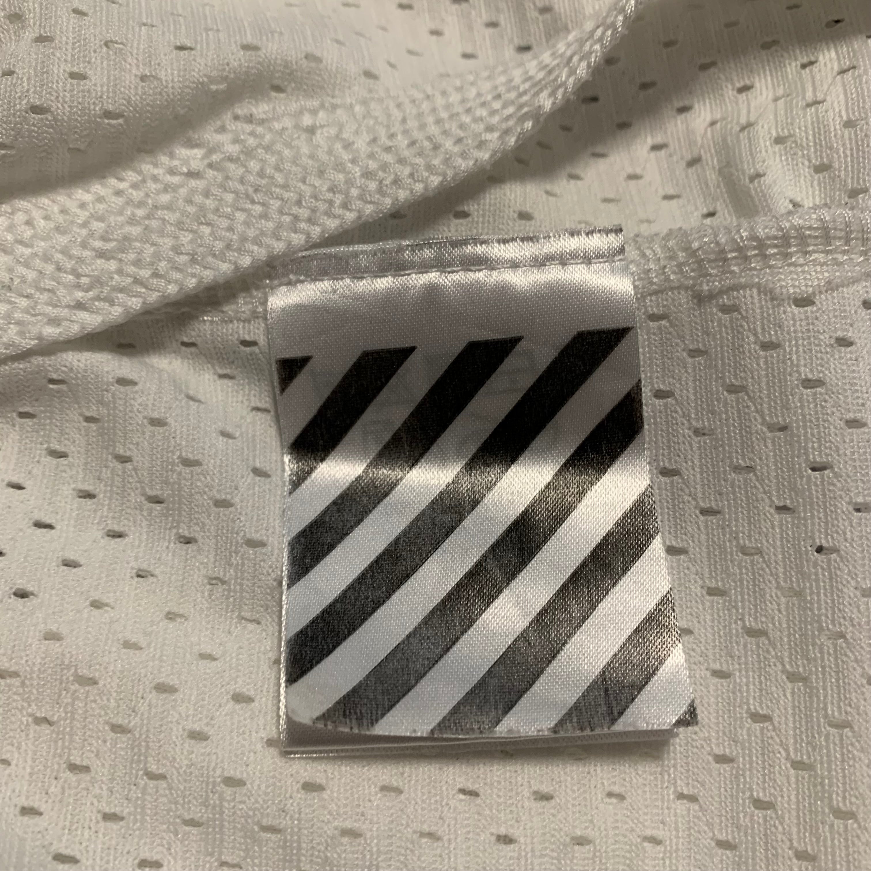 Off White Small Shorts Diag White Mesh Shorts Virgil Abloh
