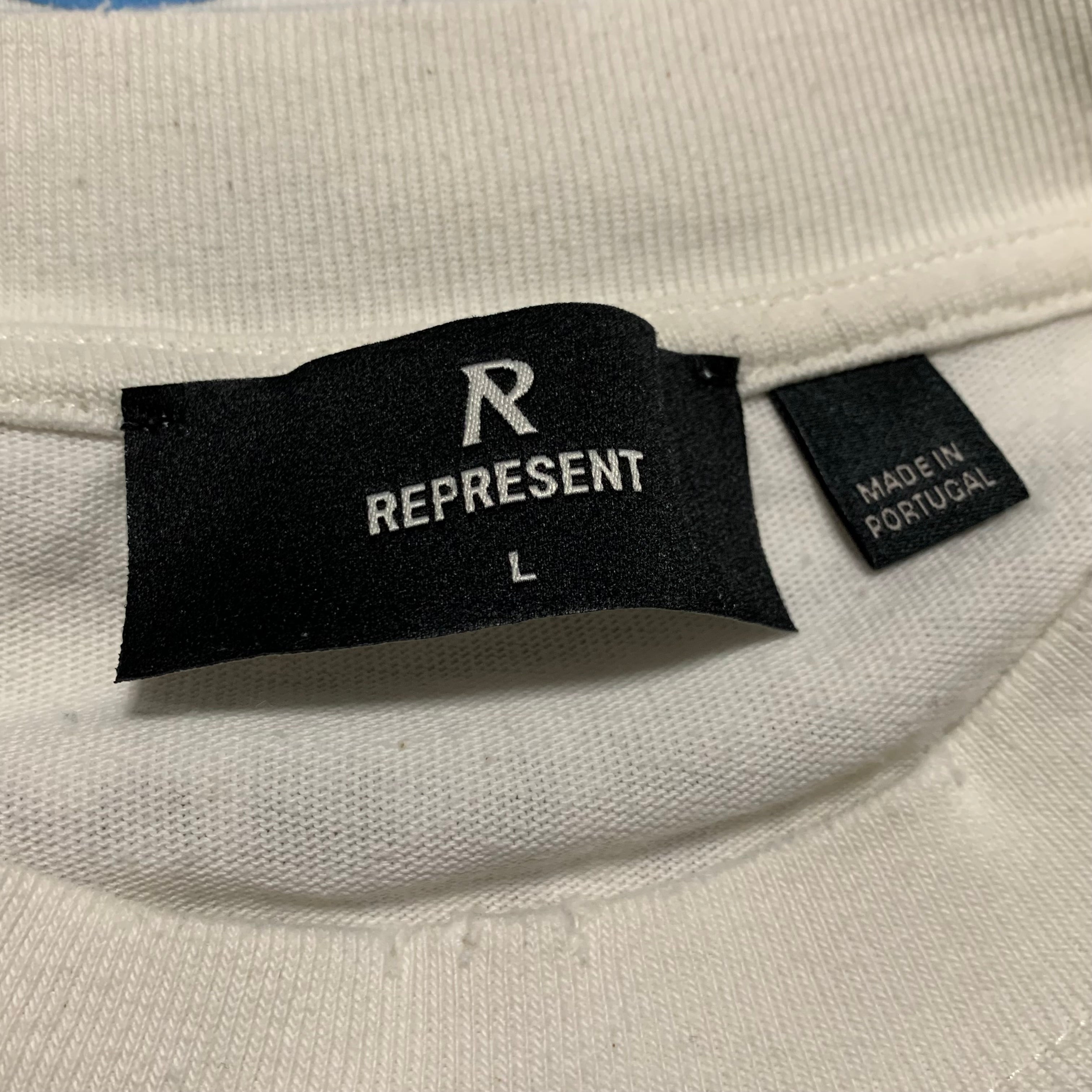 Represent Large Tee Atlas Flat White T-Shirt