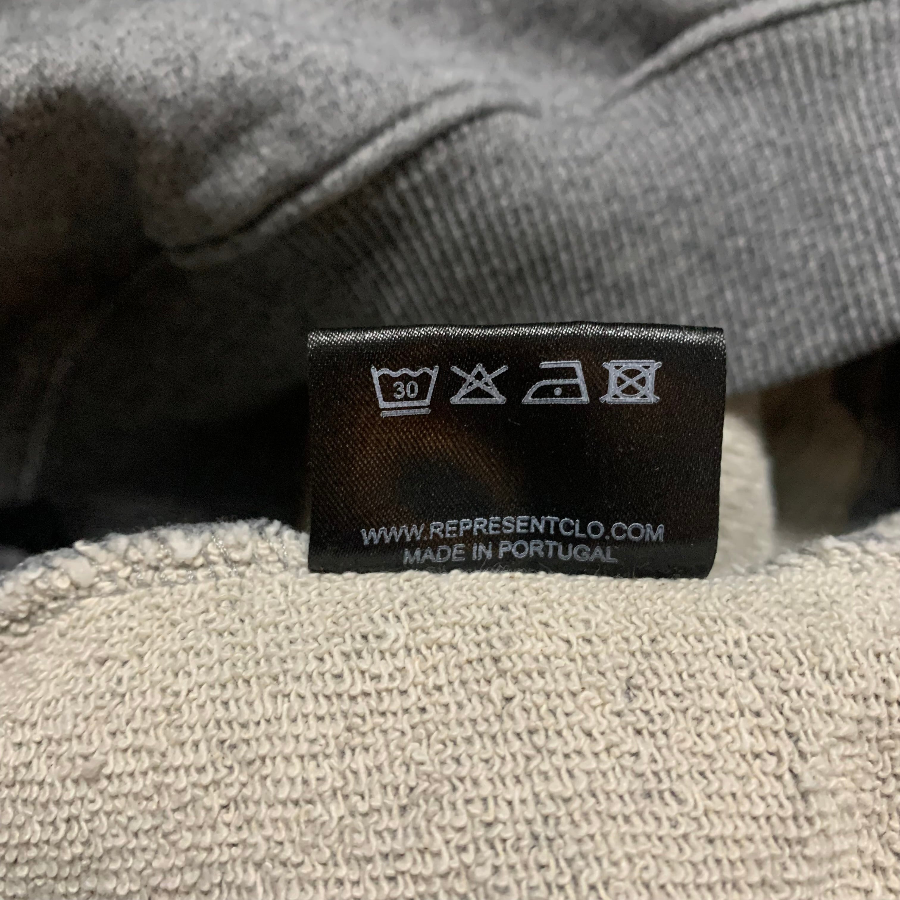 Represent Small Blanks Grey Sweater Sweatshirt Crewneck
