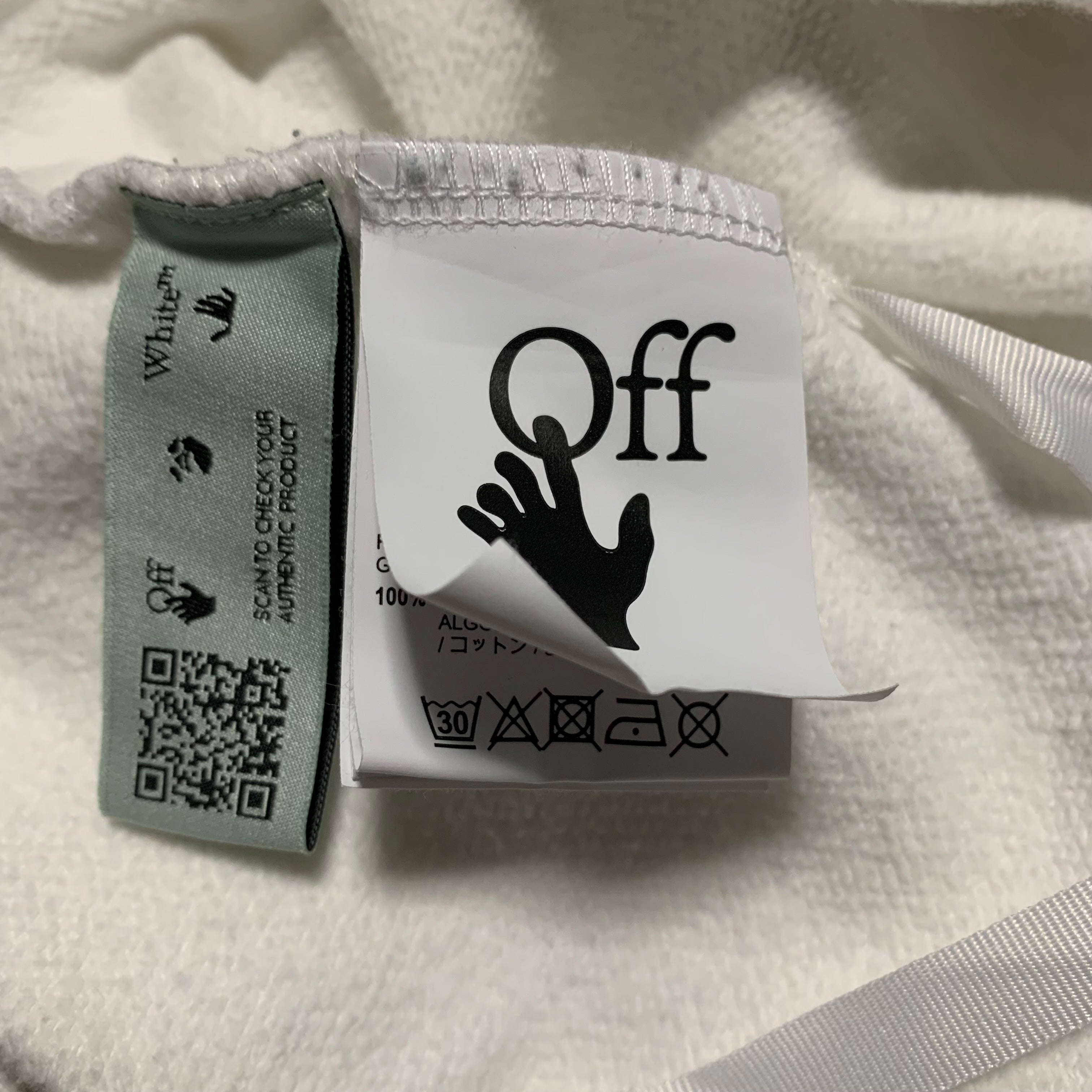 Off White XS Mona Lisa White Hoodie Virgil Abloh