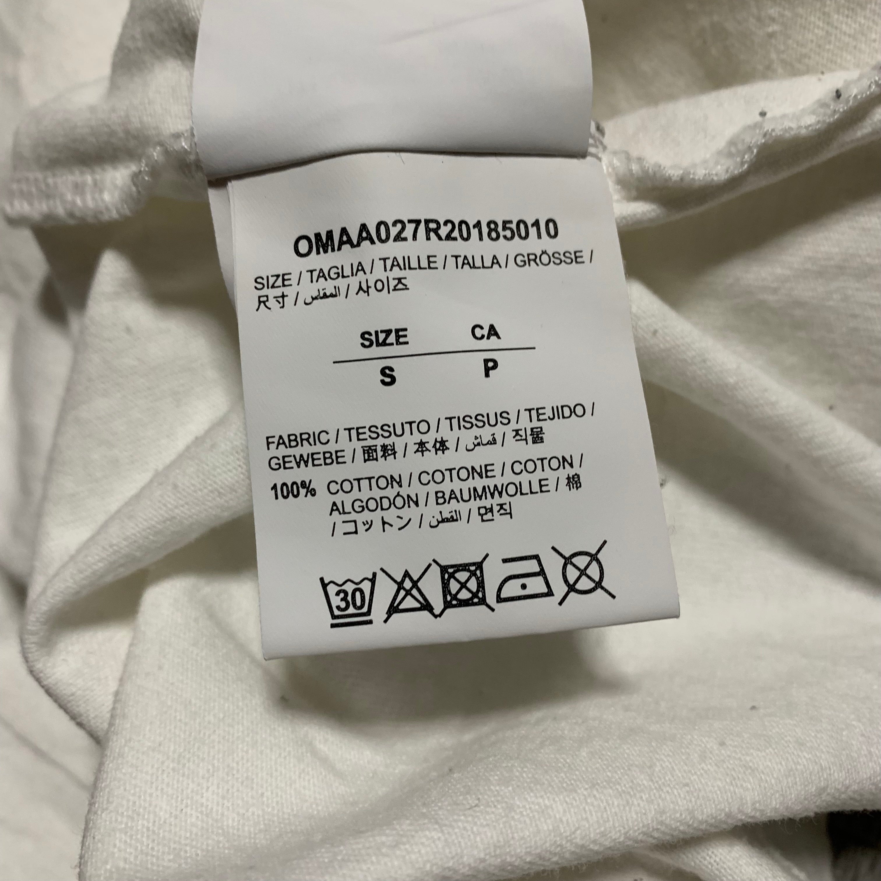 Off White Small Arrows 3D White Tee Virgil Abloh