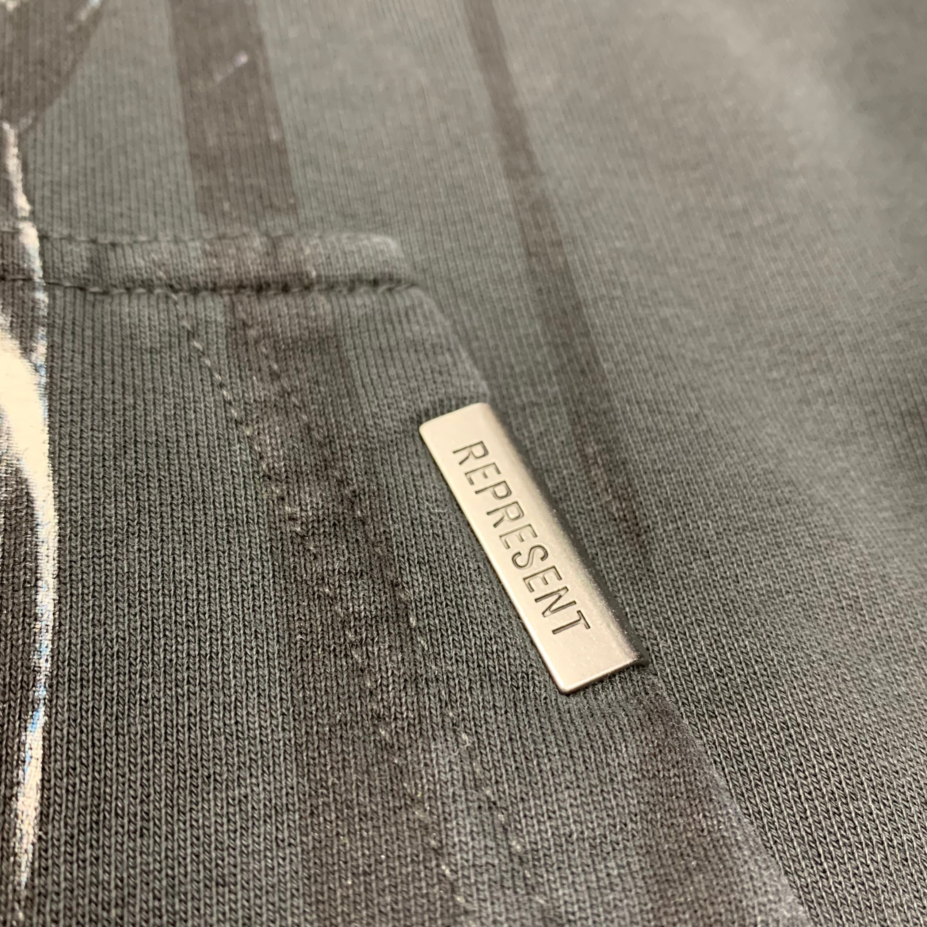Represent Small Hoodie Liam Gallagher Vintage Black Hoodie