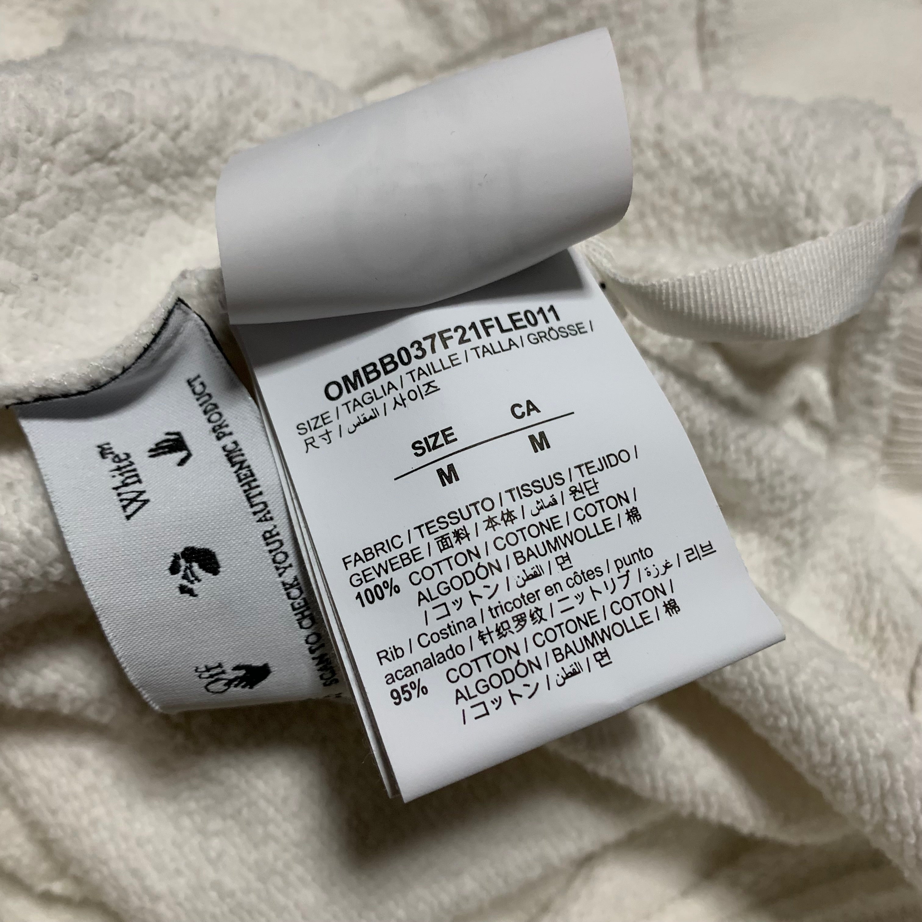 Off White Medium Caravaggio Painting White Hoodie Virgil Abloh