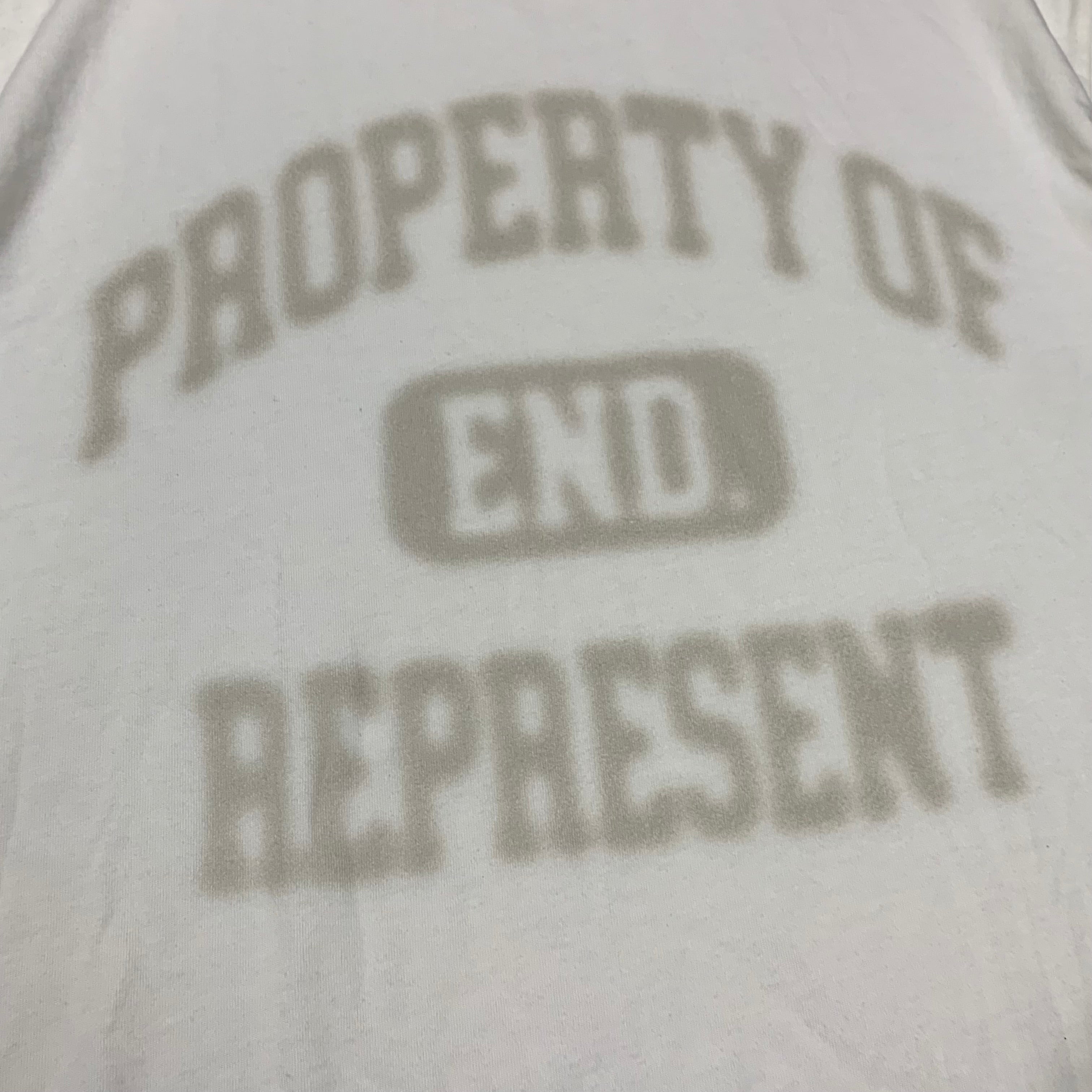 Represent XS Tee Property Of End Flat White T-Shirt