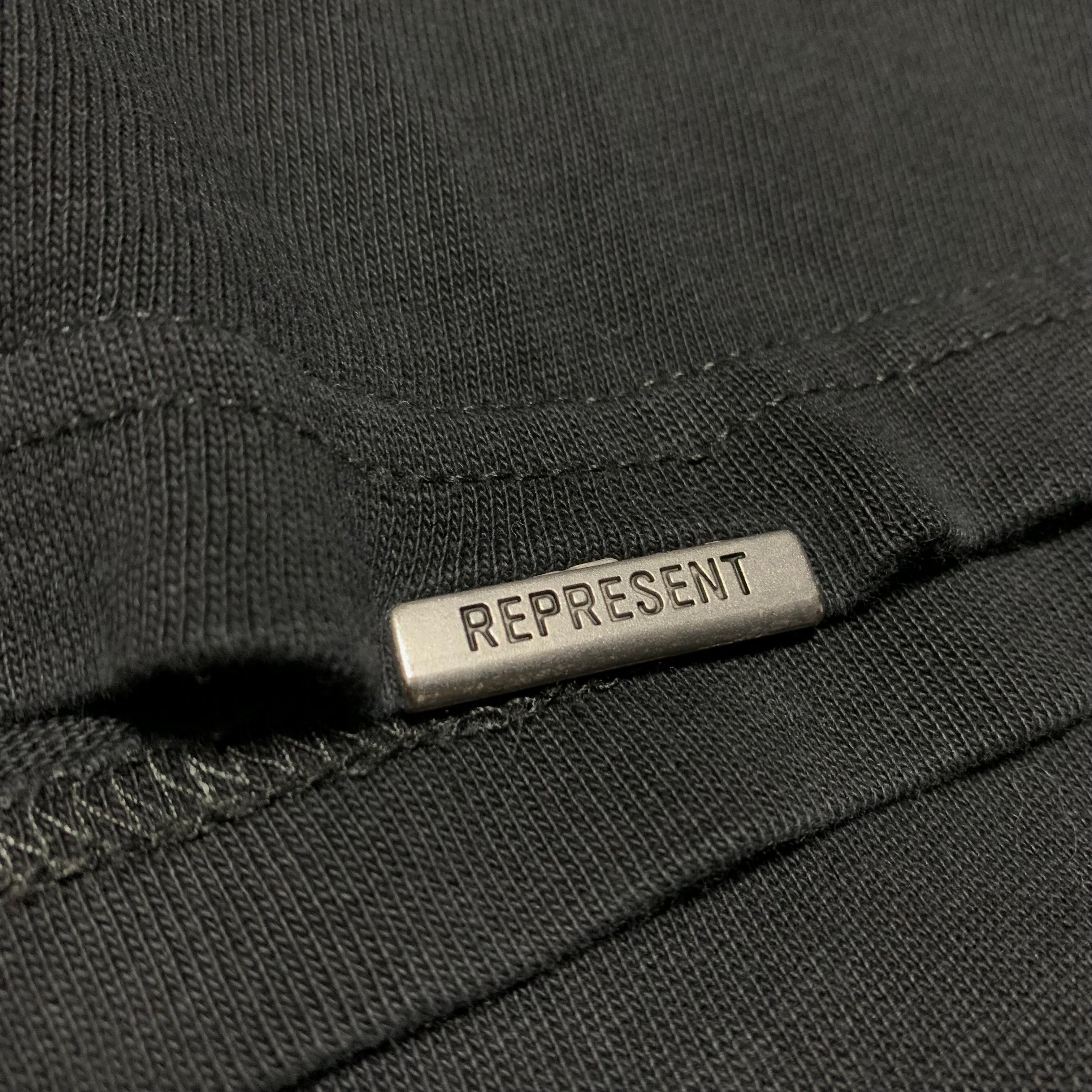 Represent Small Eagle End Stained Black Tee