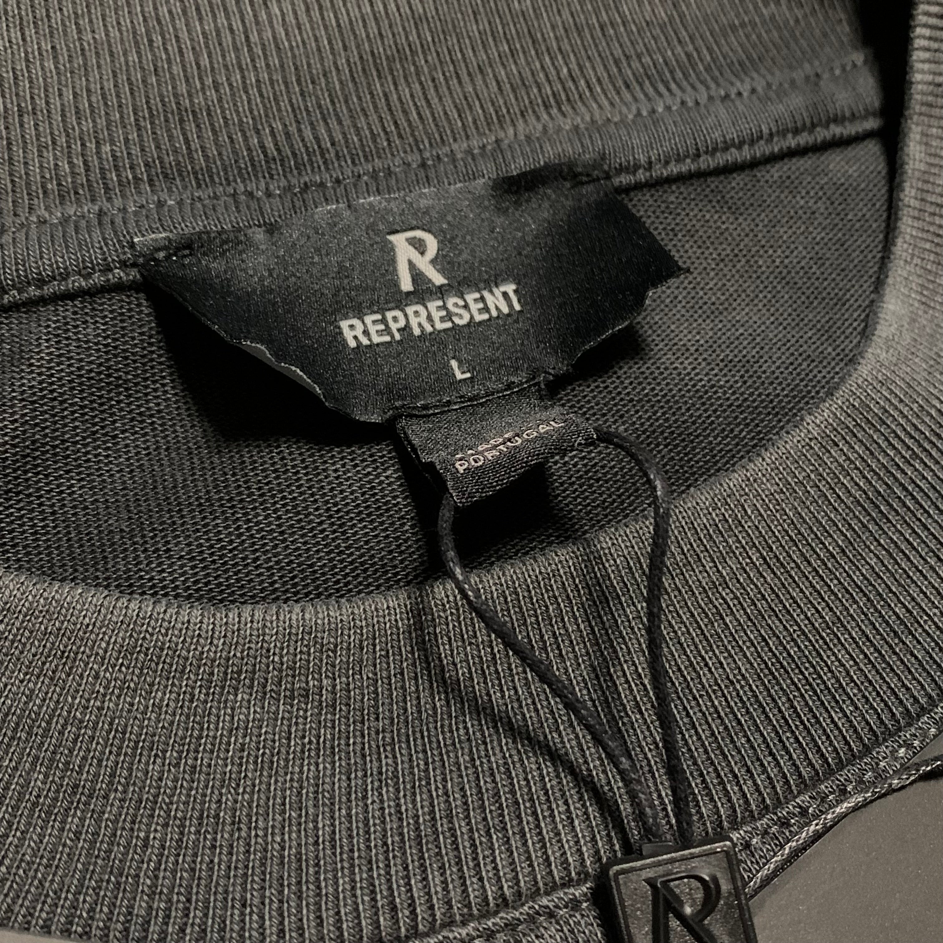 Represent Large Destructive Appetite Vintage Grey Tee