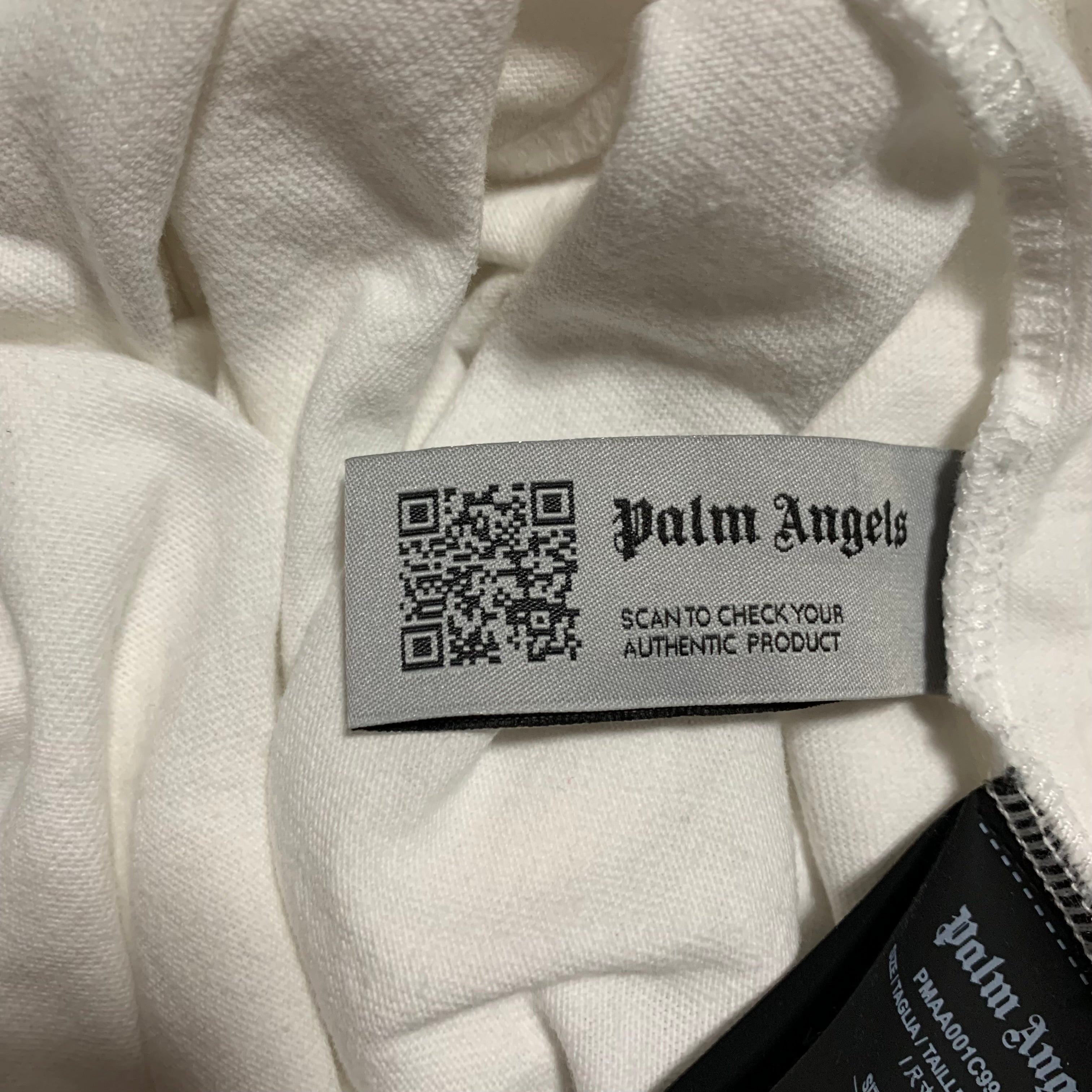 Palm Angels Small Paris Sprayed White Tee