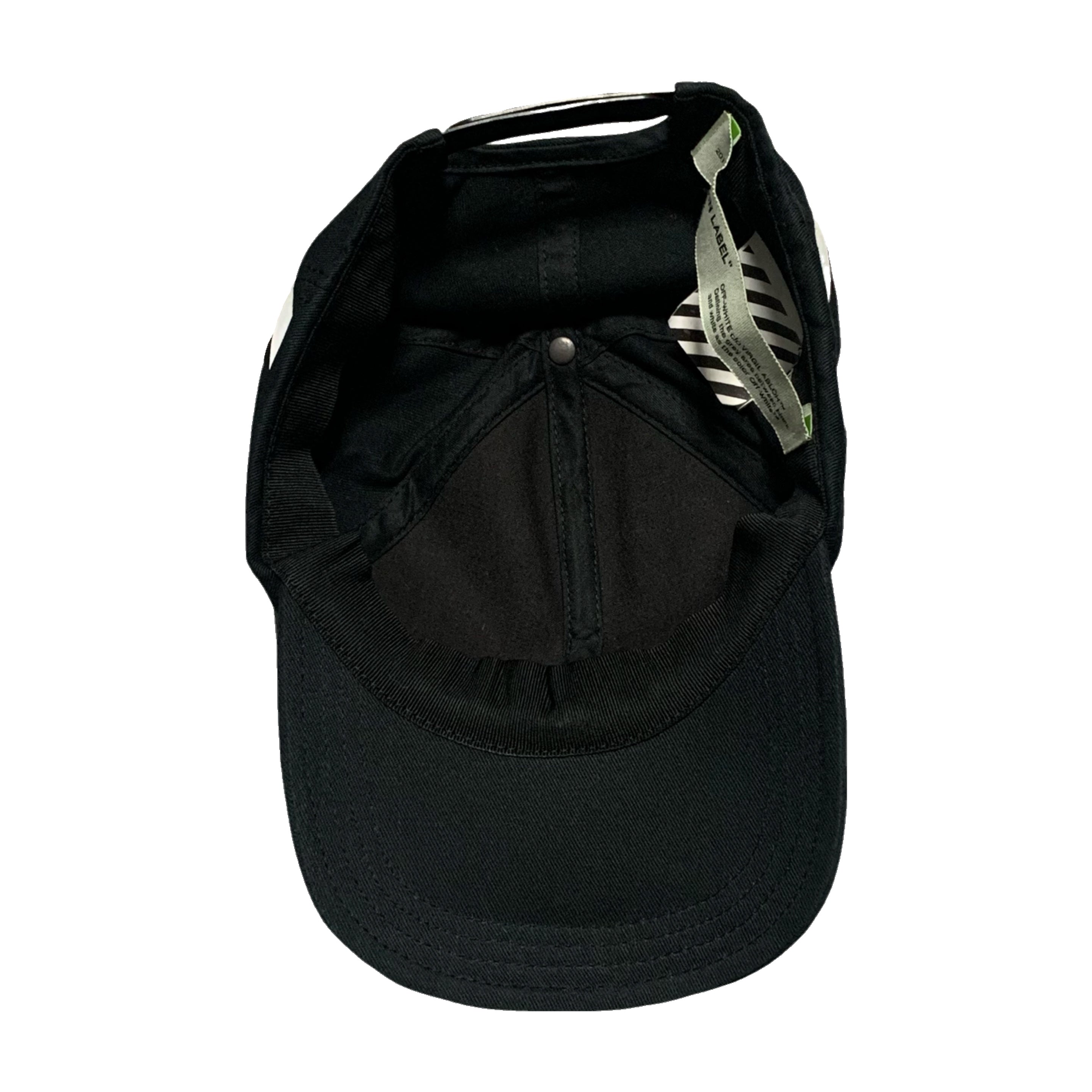 Off White Cap Diag Black Baseball Cap Hat Virgil Abloh