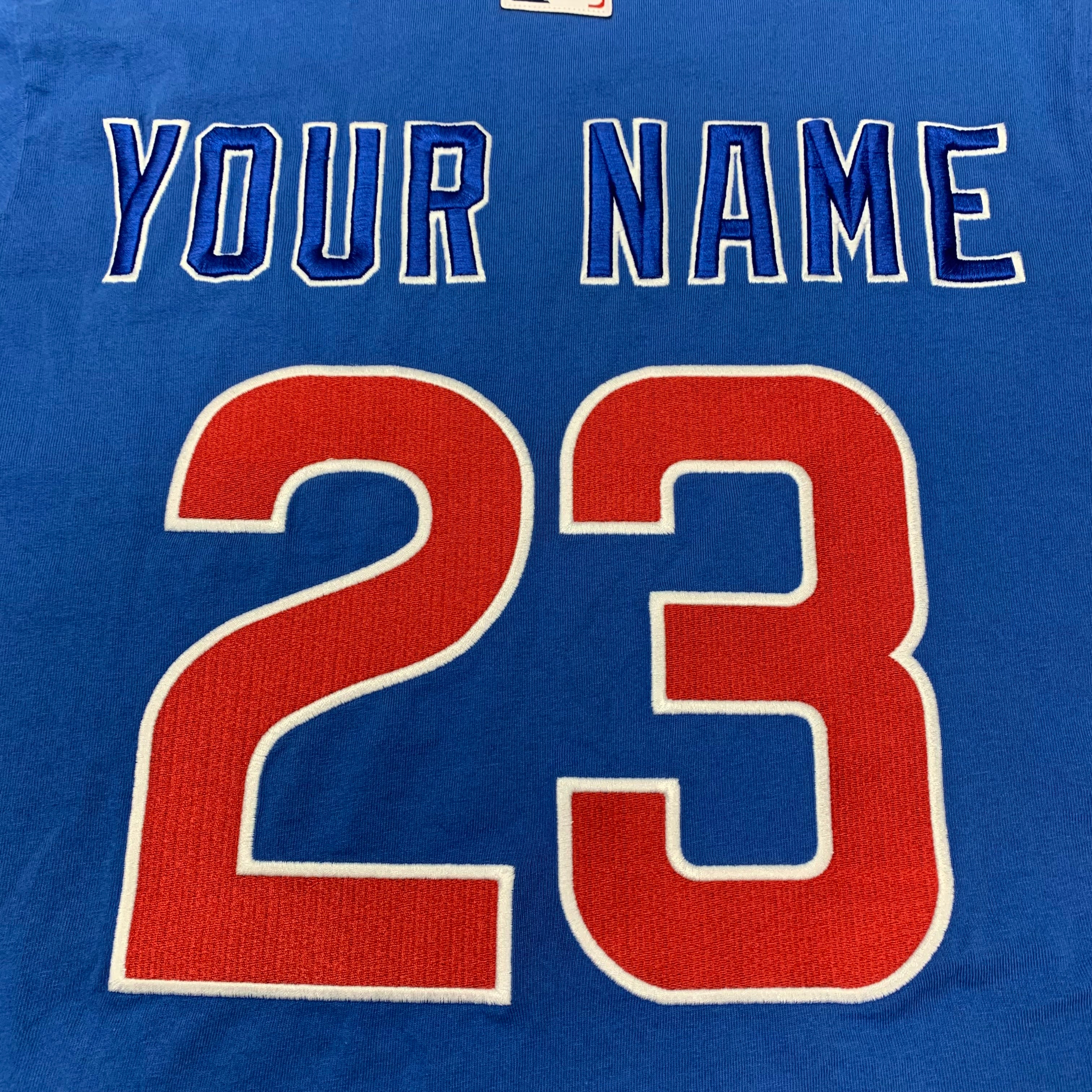 Off White Small Tee MLB Chicago Cubs Blue T-Shirt Virgil Abloh