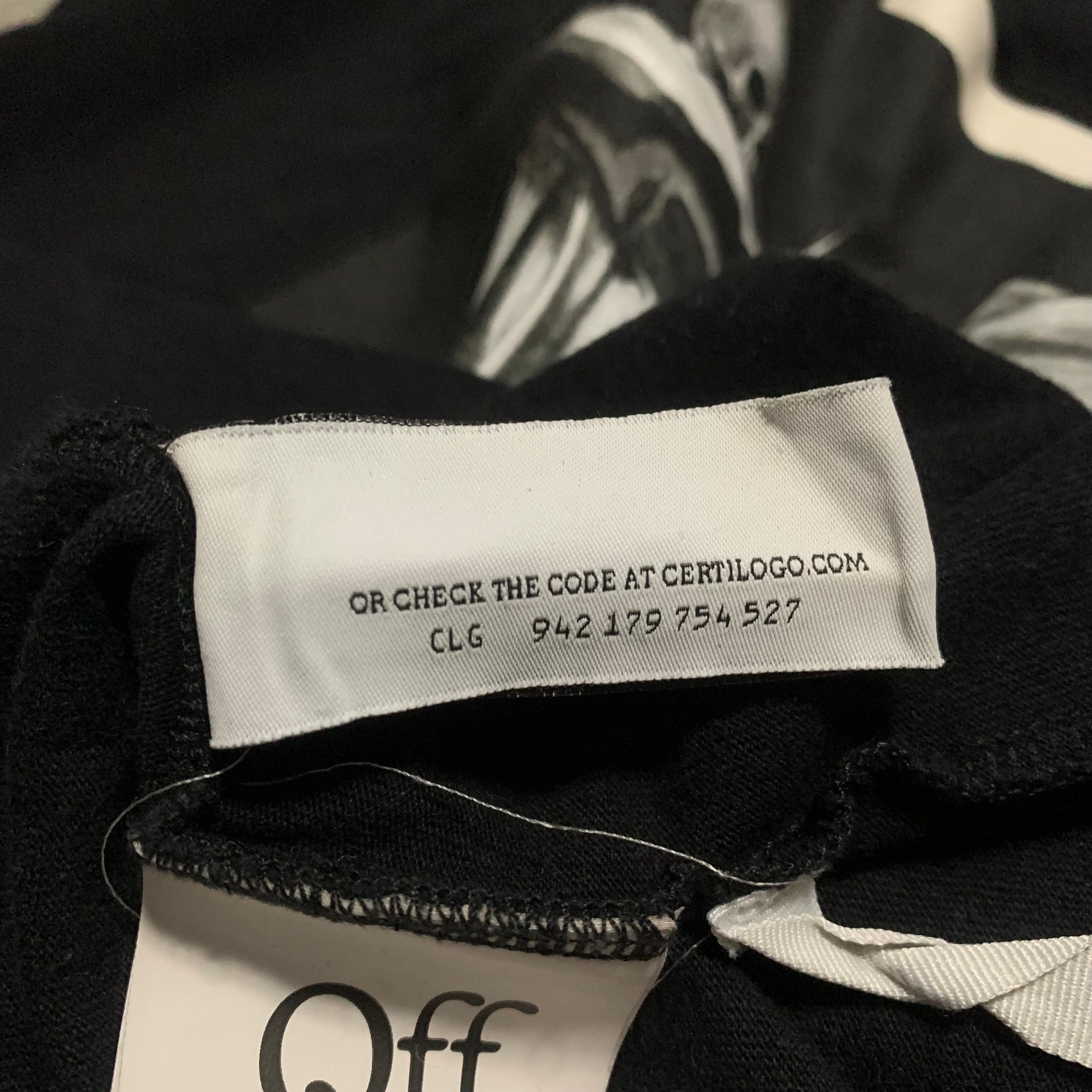 Off White Small Caravaggio Painting Black Tee Virgil Abloh