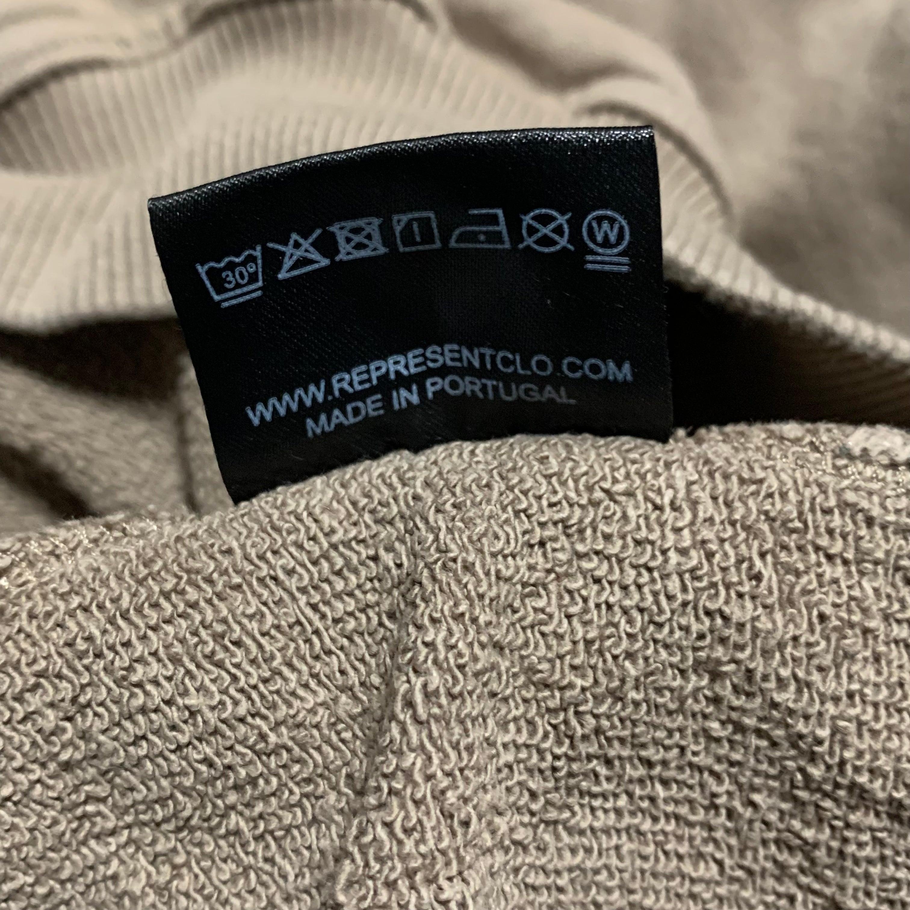 Represent Small Blanks Beige Sweater Sweatshirt Crewneck