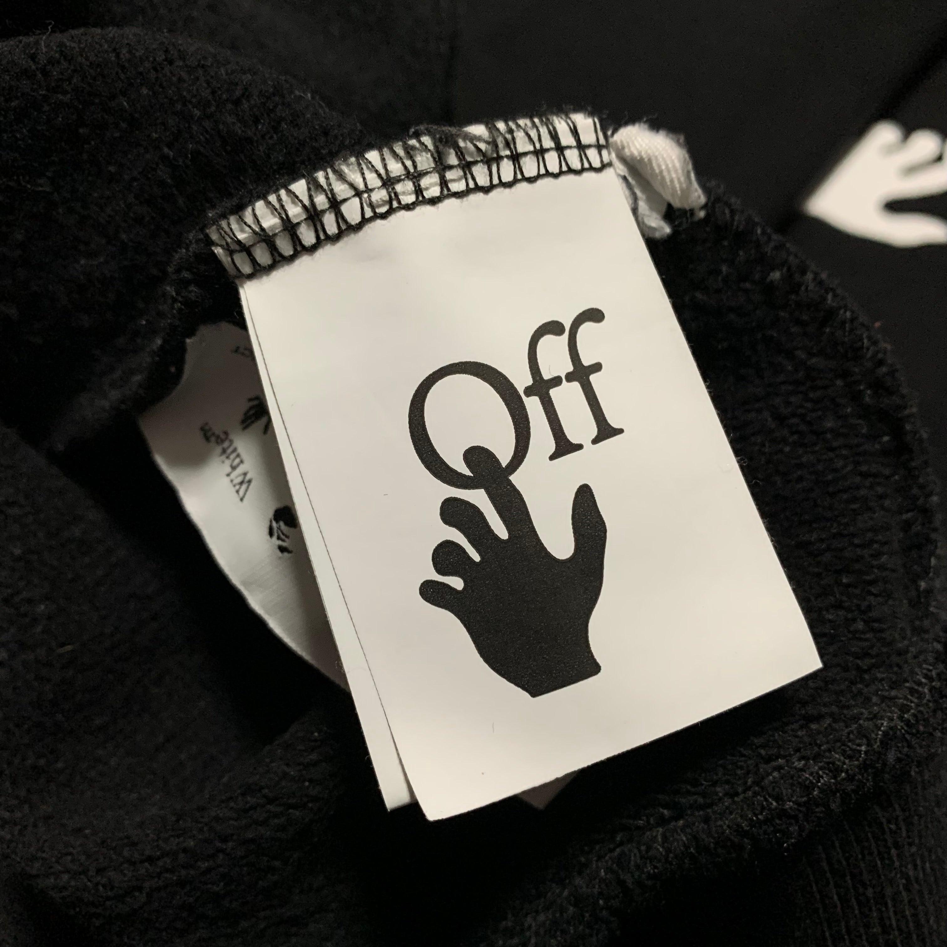 Off White Medium Caravaggio Graphic Black Sweatshirt Crewneck Virgil Abloh