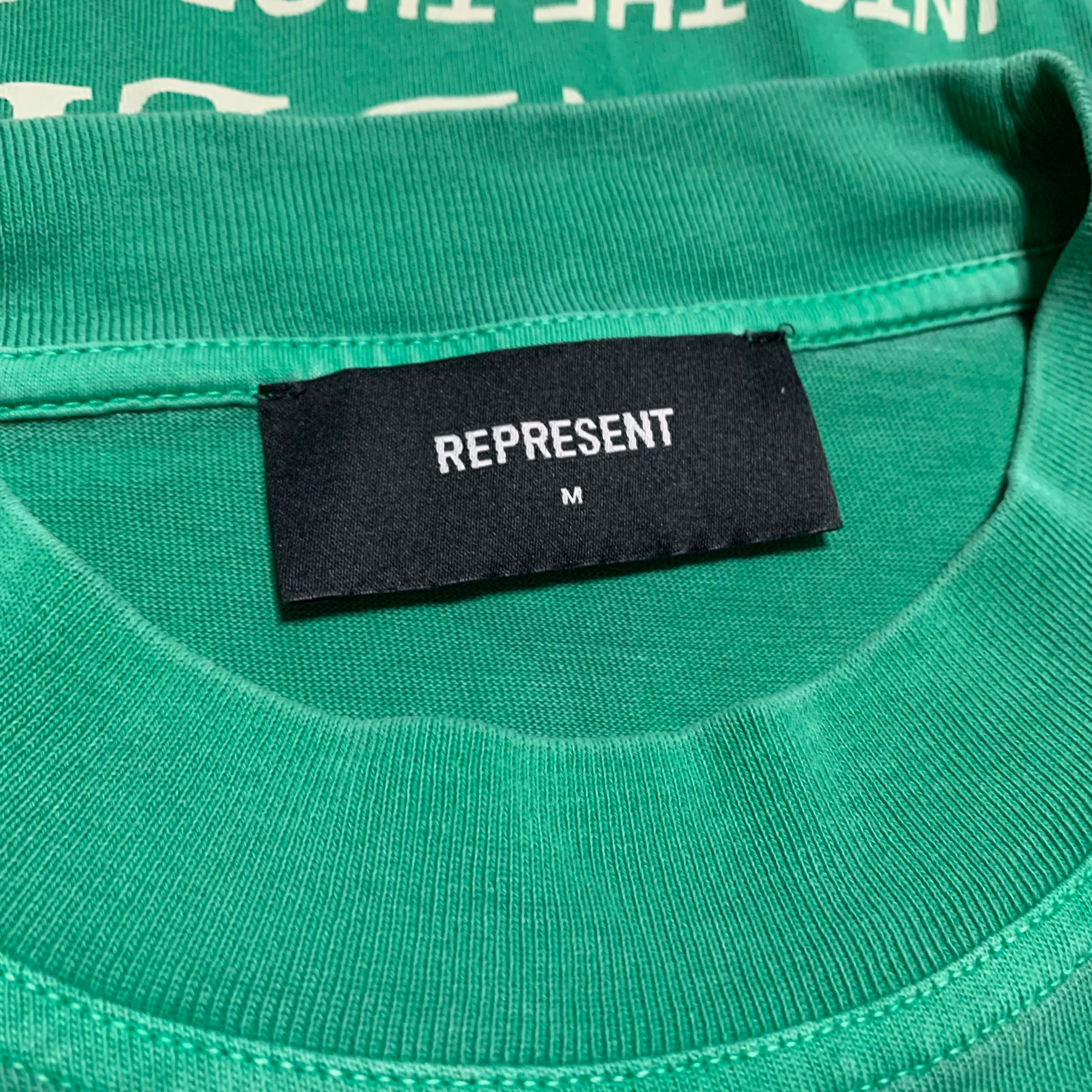 Represent Medium Fall From Olympus Island Green Tee