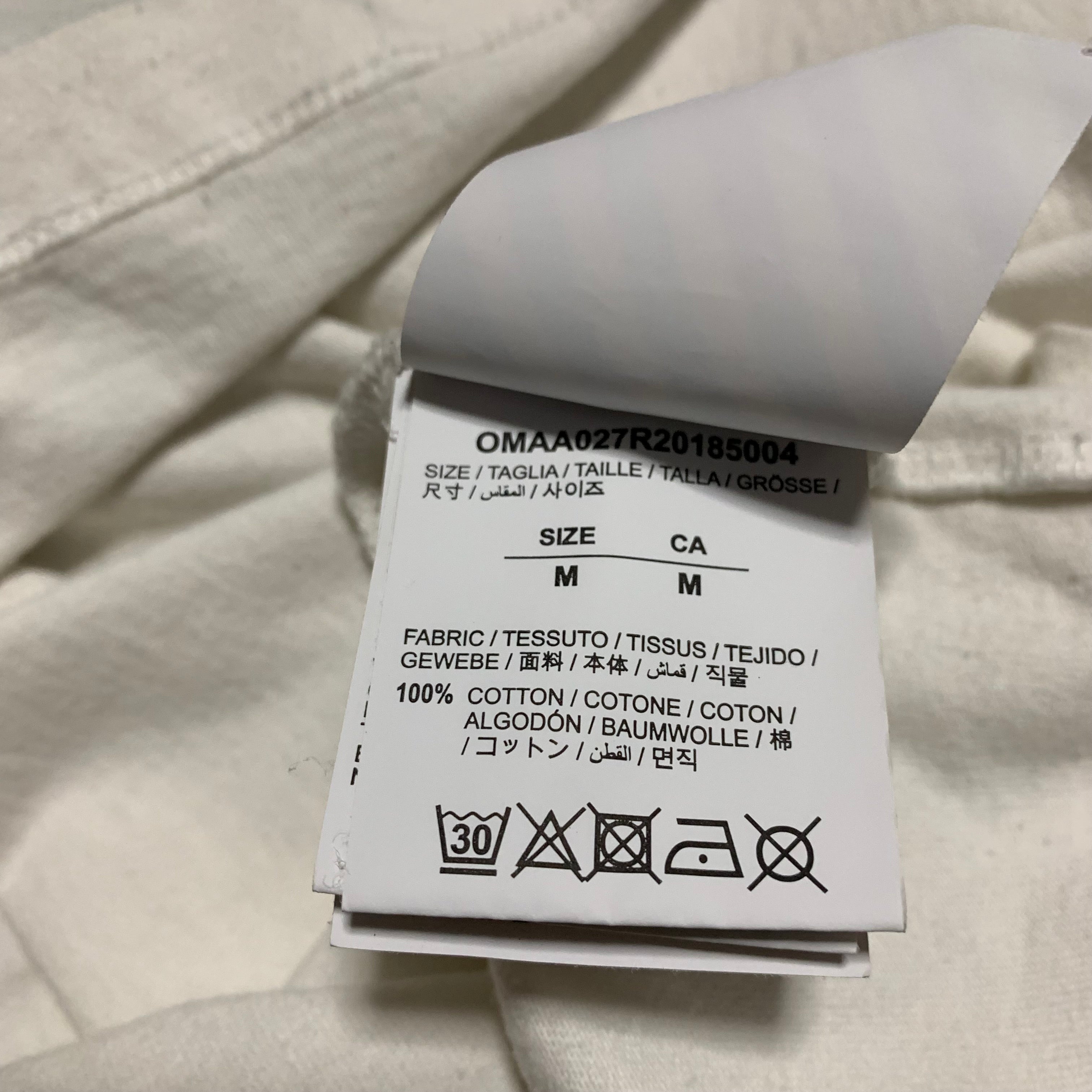 Off White Medium Off Logo White Tee Virgil Abloh 2020
