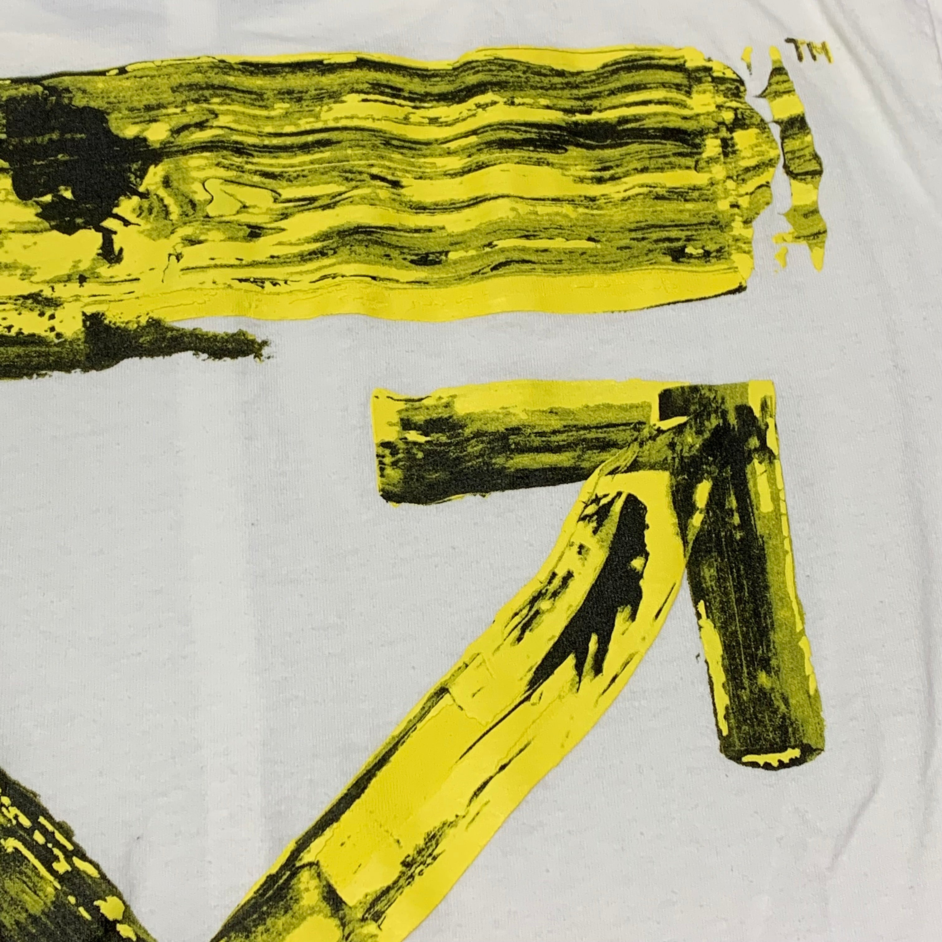 Off White Large Tee Acrylic Arrows White T-Shirt Virgil Abloh