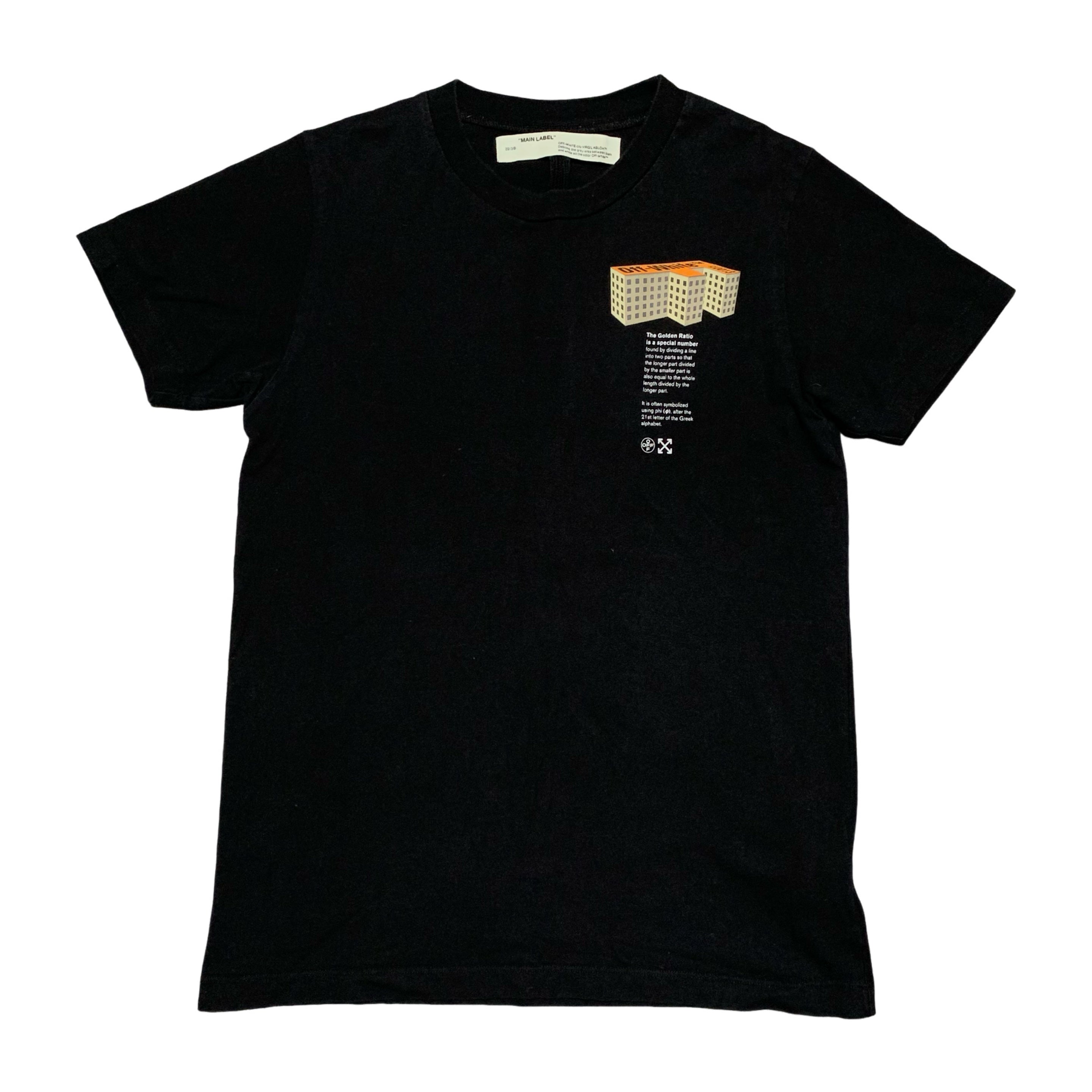 Off White Medium Rationalism Black Tee Virgil Abloh