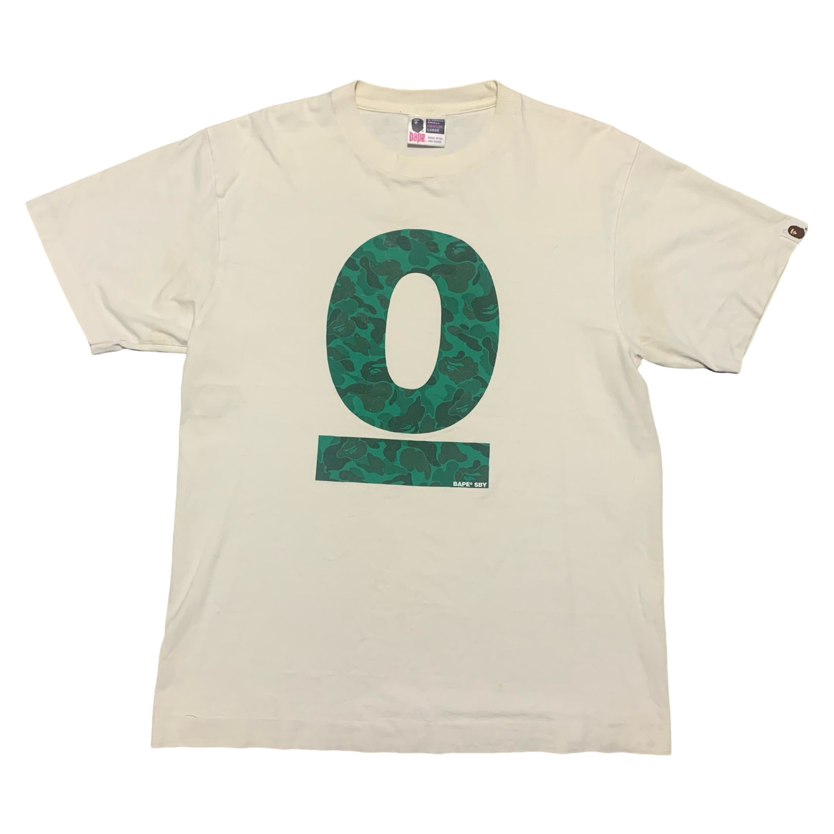 Bape Medium 0 Anniversary Shibuya Store Camo White Tee A Bathing Ape Rare