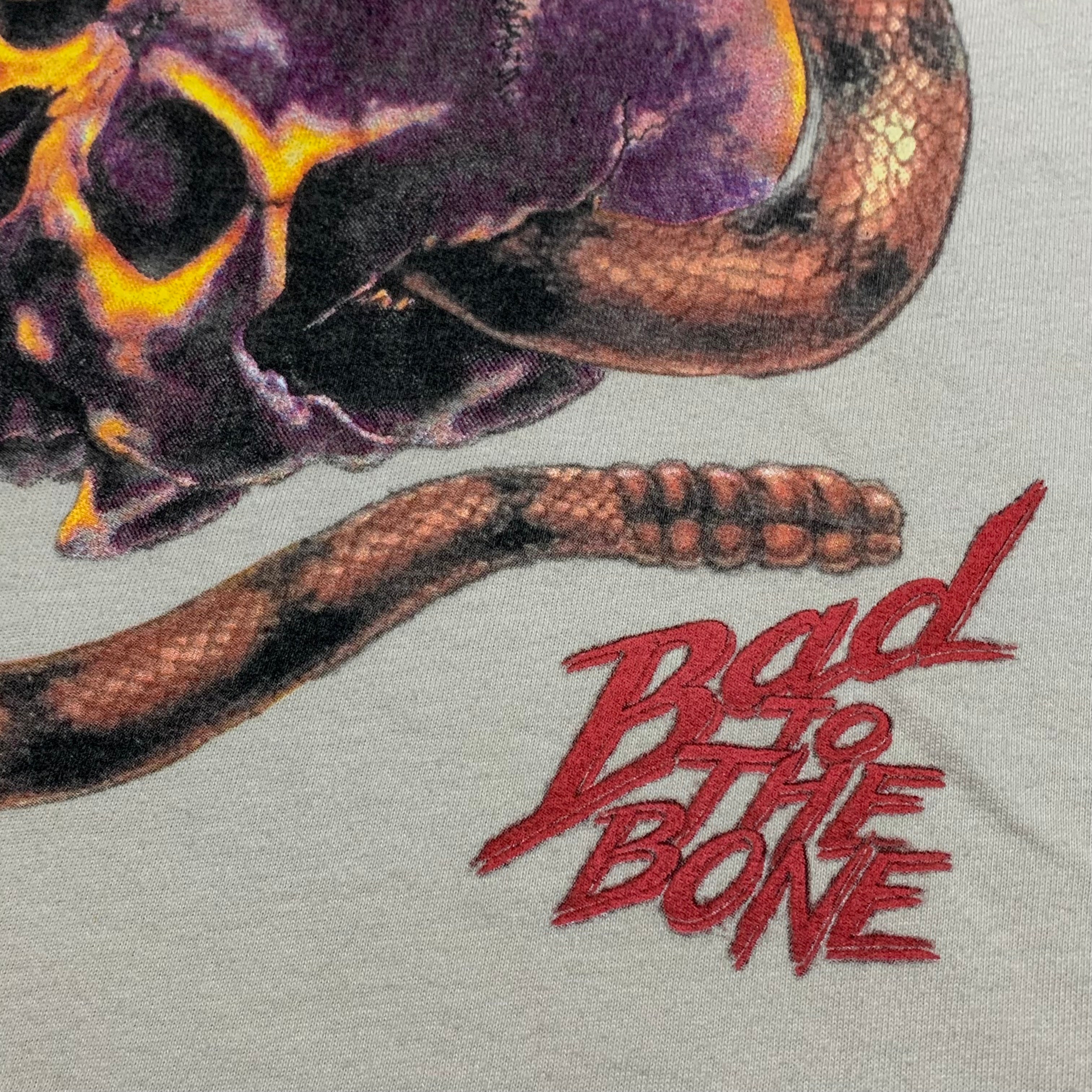 Represent Medium Bad To The Bone Vintage White Tee