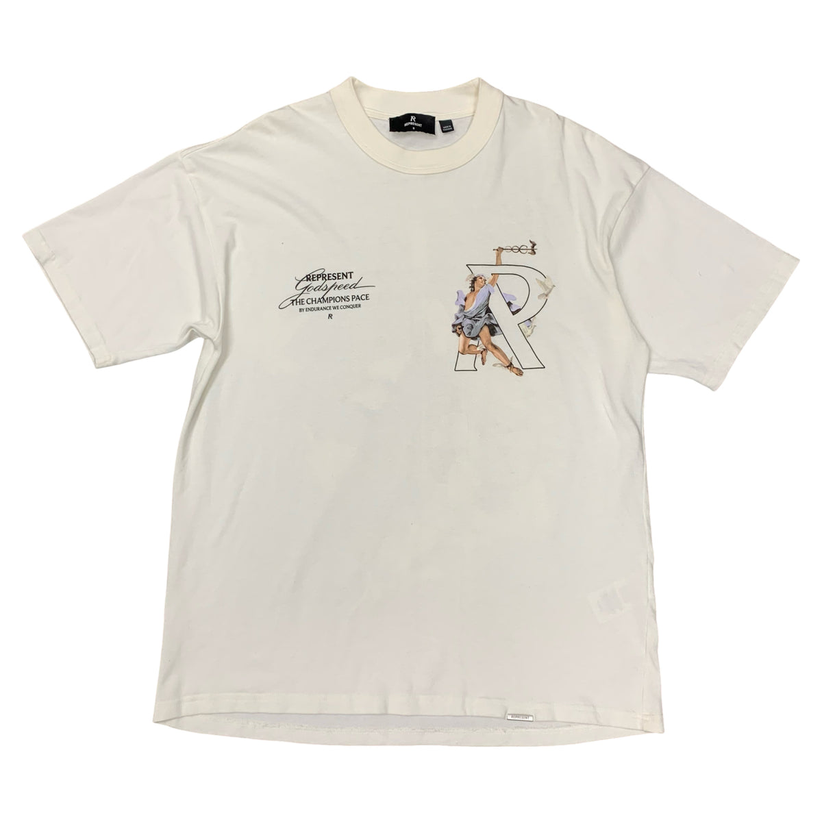 Represent Small Tee Hermes Flat White T-Shirt