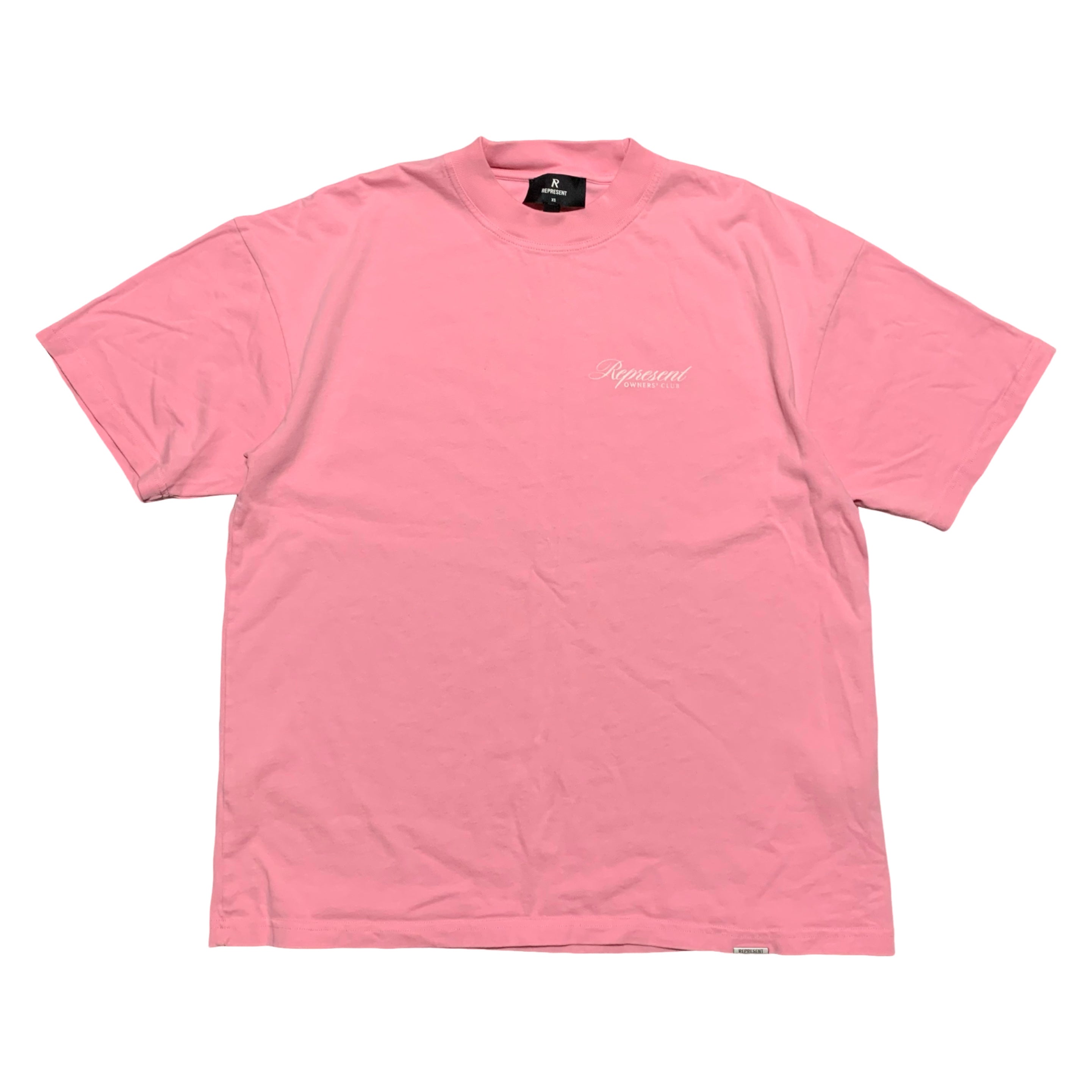 Represent XS Owners Club Script Pink Tee
