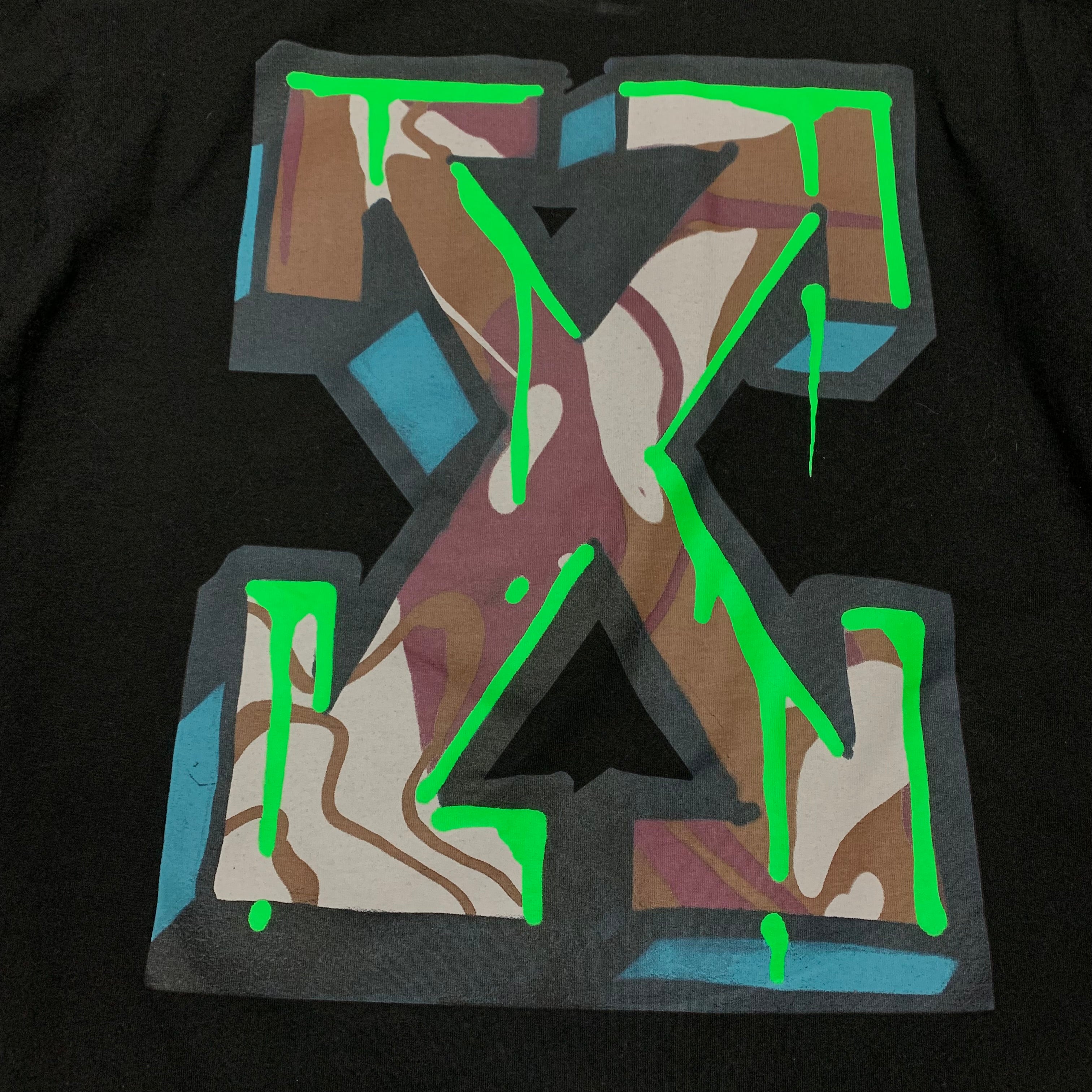 Off White Medium Neen Arrow Skate Black Tee Virgil Abloh