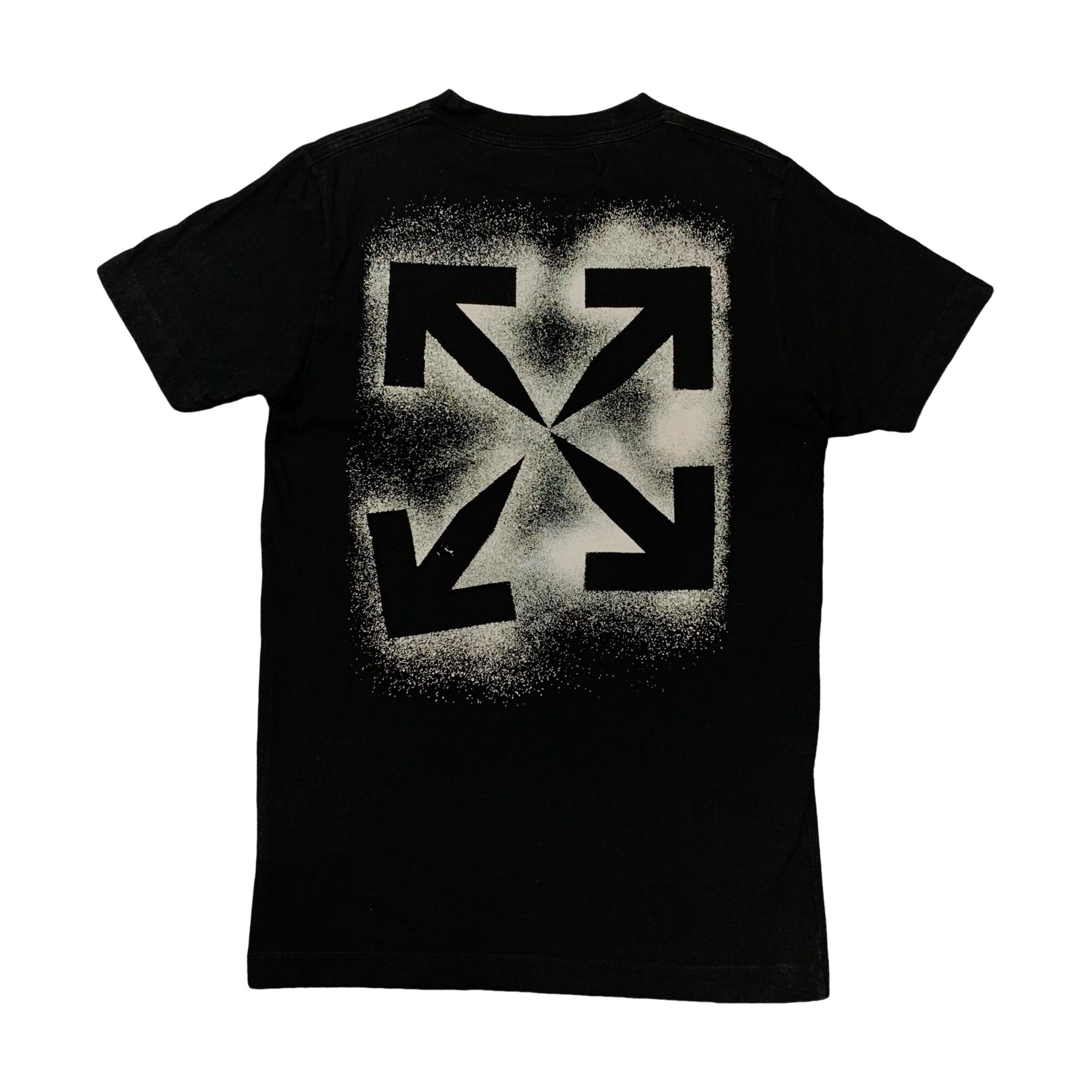 Off White XS Tee Stencil Arrows Black T-Shirt Virgil Abloh
