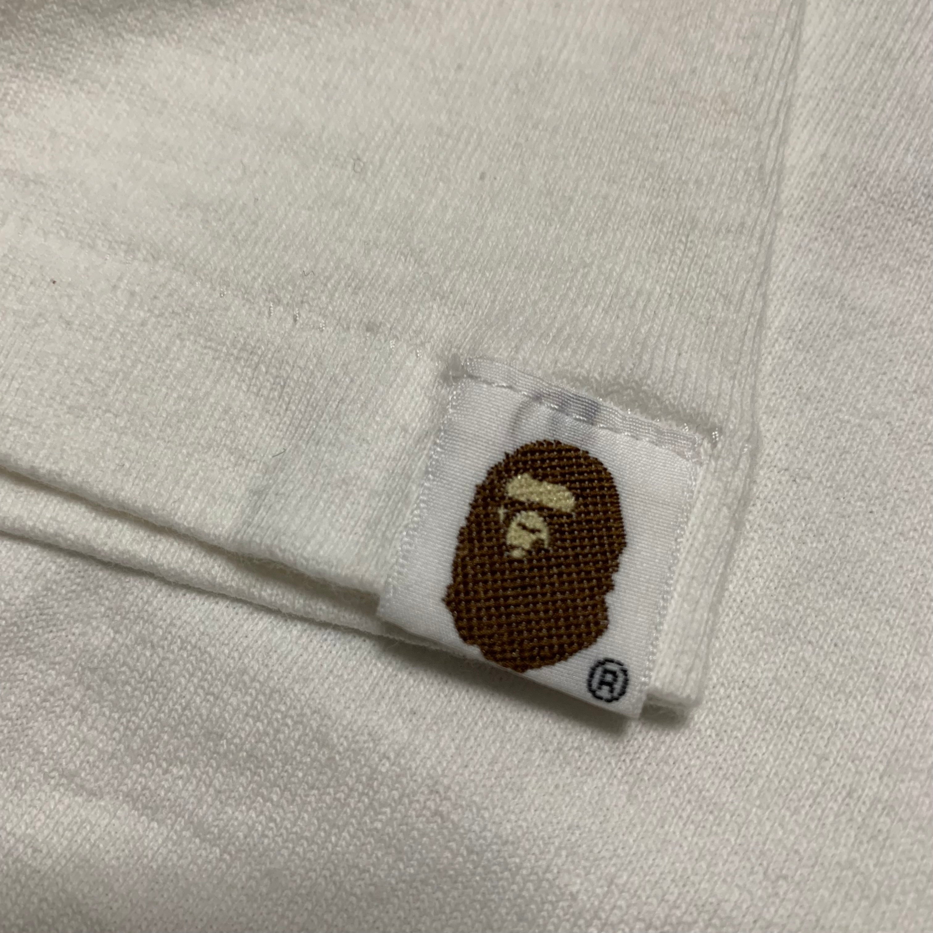 Bape Small Graphic White Tee A Bathing Ape Vintage OG