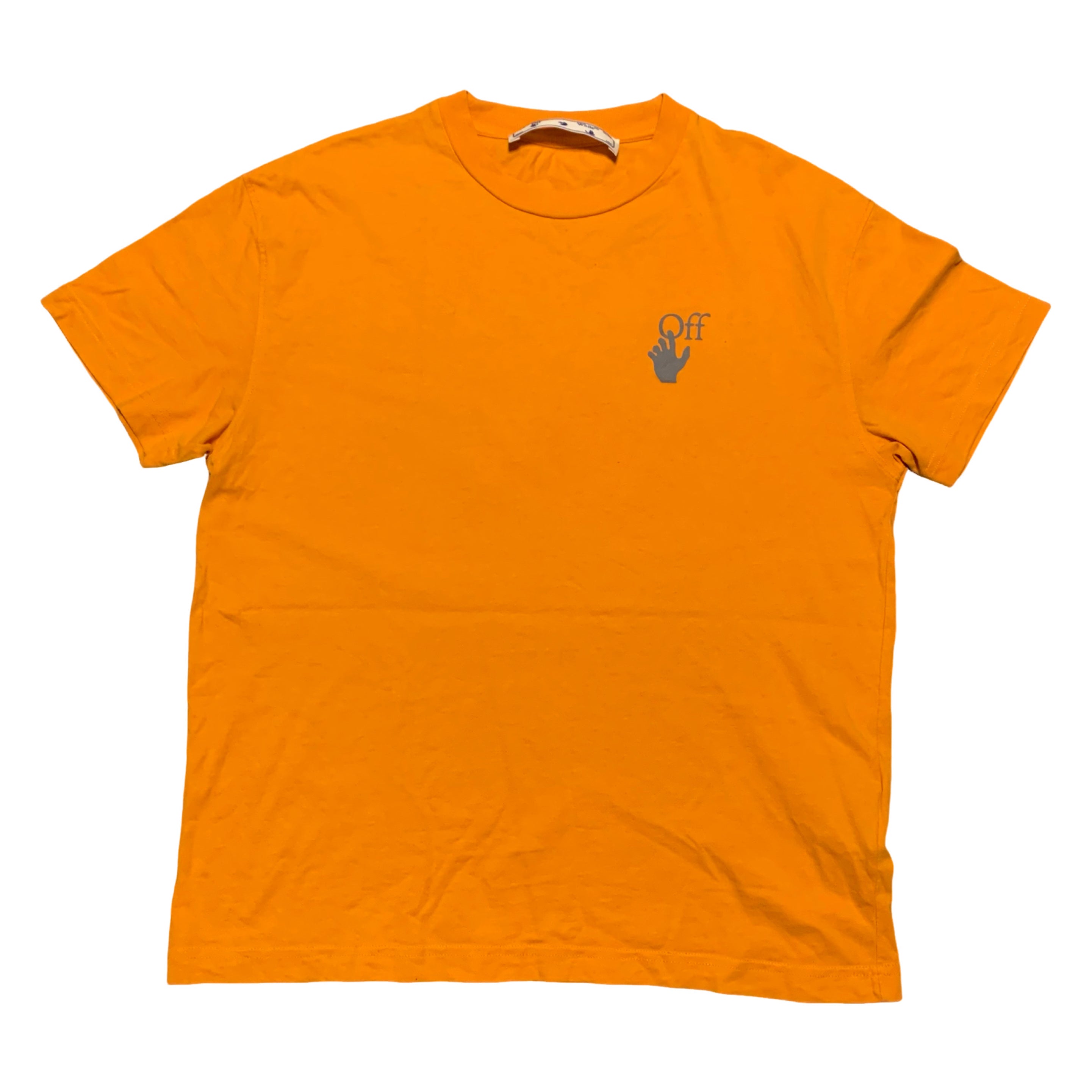 Off White Small Arrows Graphic Orange Tee Virgil Abloh
